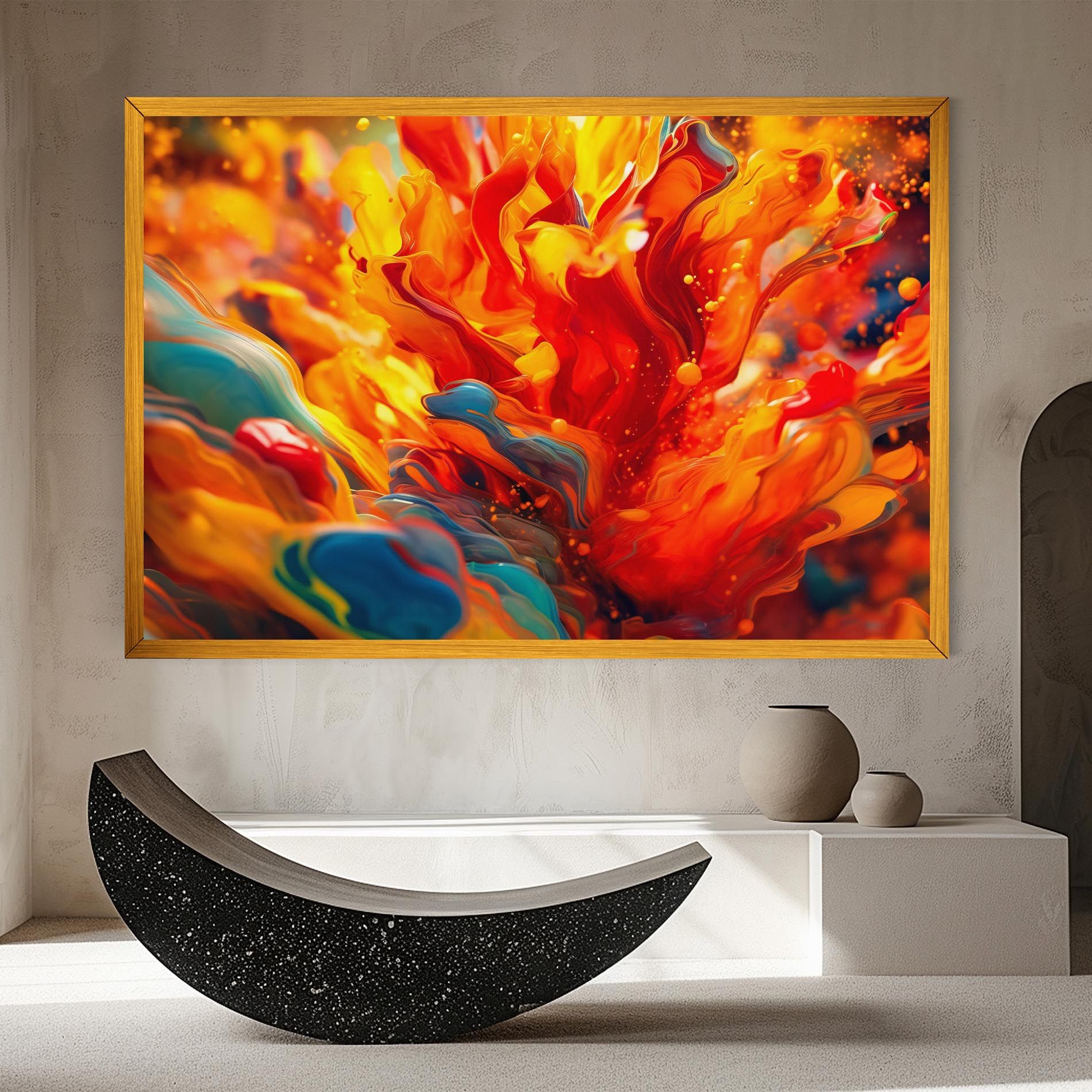 Red Color Flames mockup 8