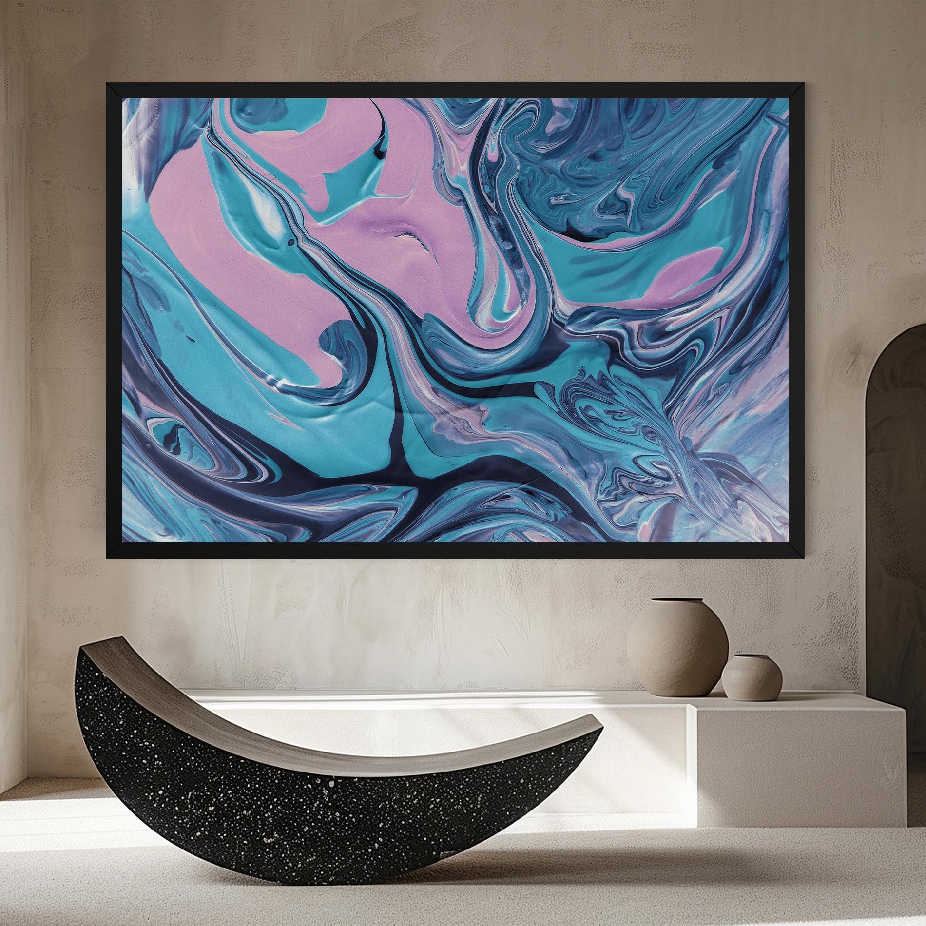 Abstract Blue And Pink mockup 8