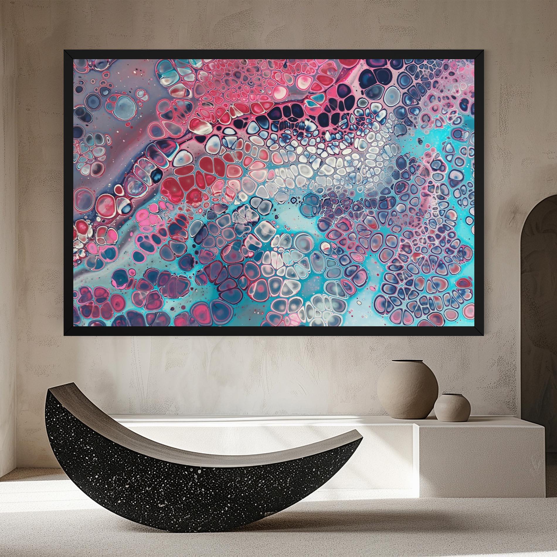 Tablou Canvas Abstract Blue Objects mockup 8