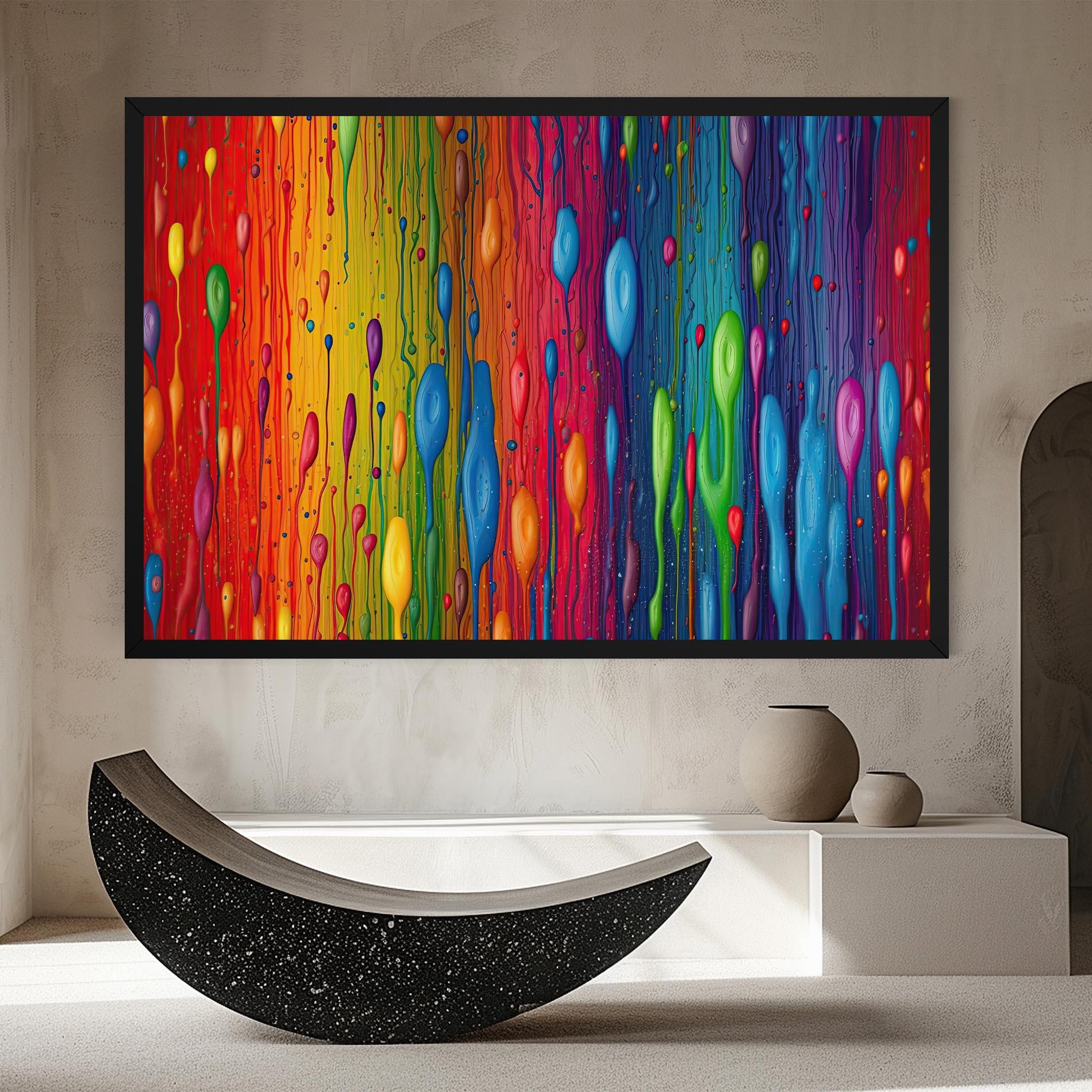 Tablou Canvas Abstract Rainbow Pattern mockup 8