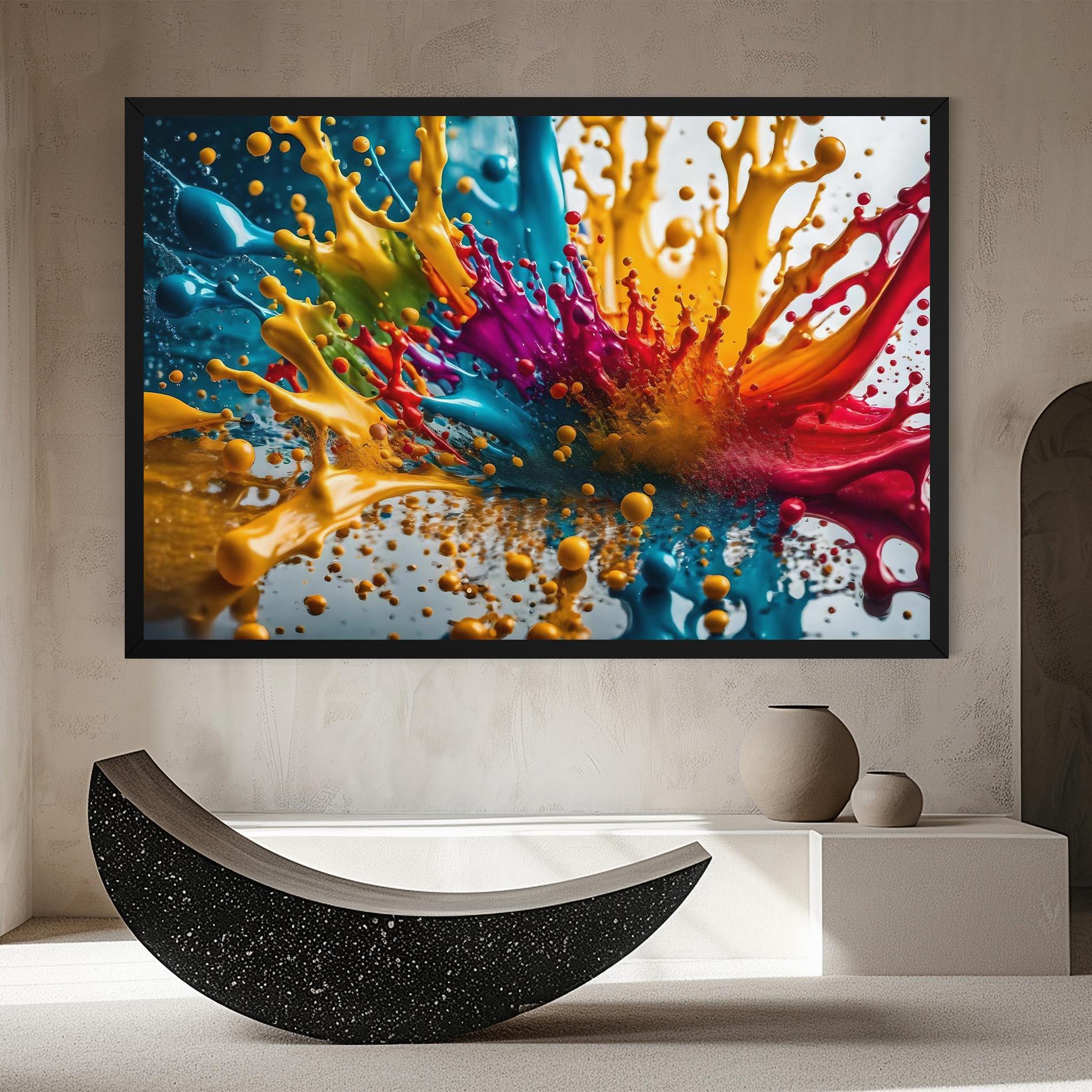 Tablou Canvas Colorful Water Splash mockup 8