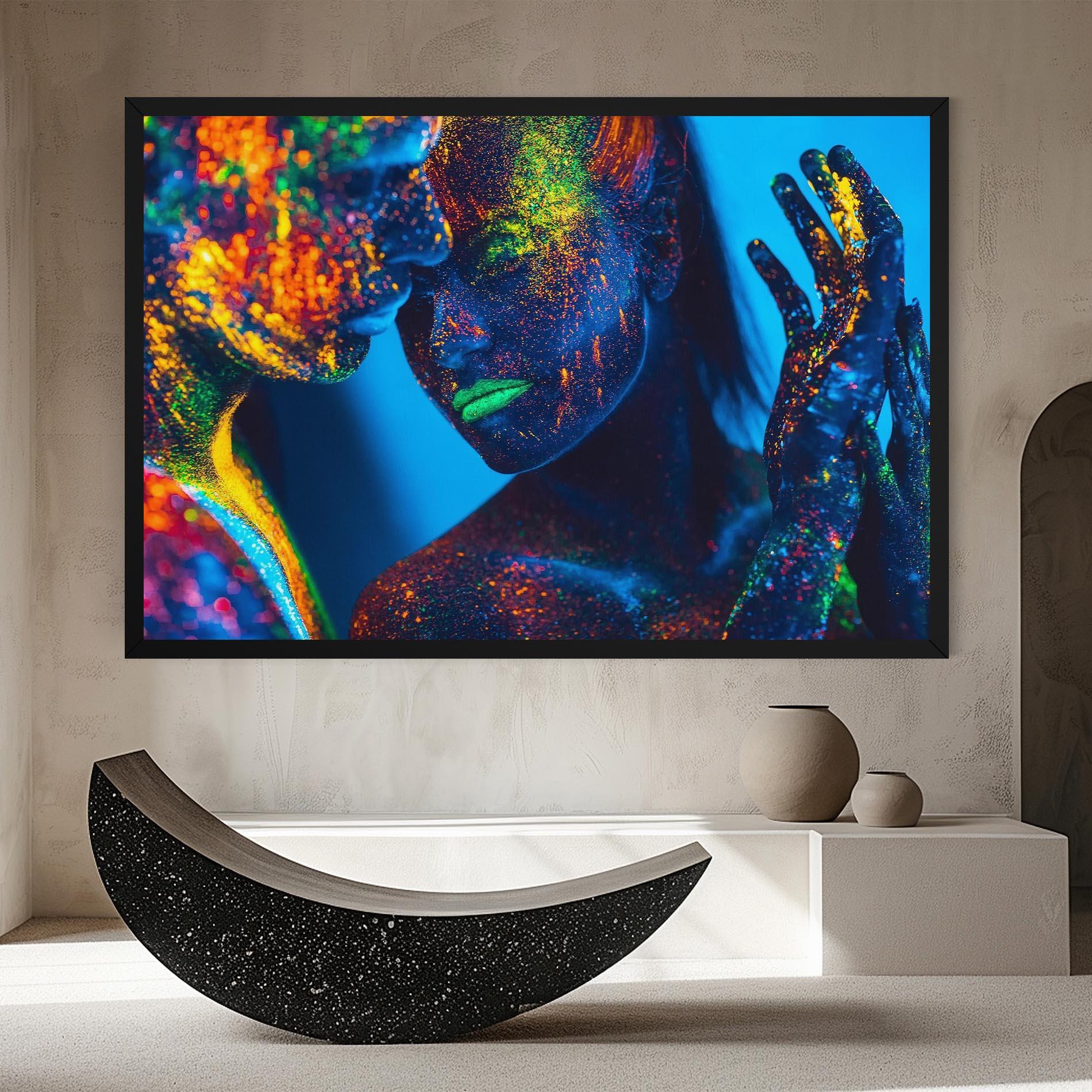 Tablou Canvas Fluorescent Couple mockup 8