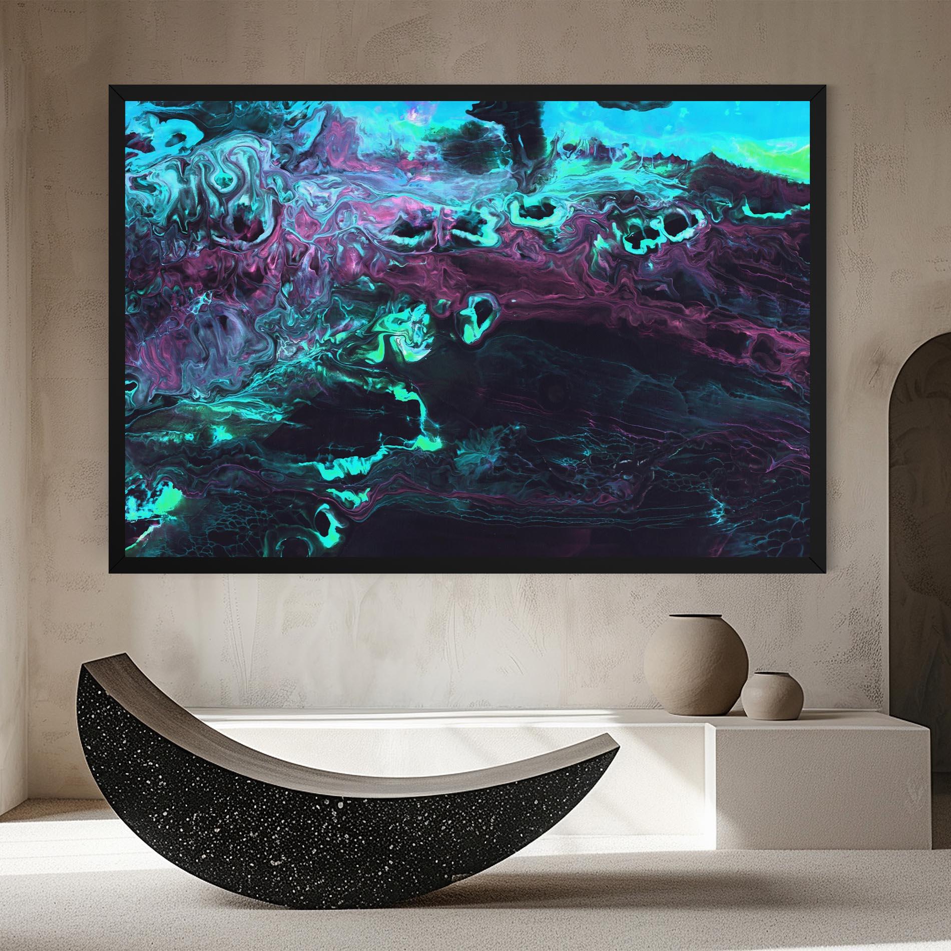 Tablou Canvas Neon Abstract mockup 8