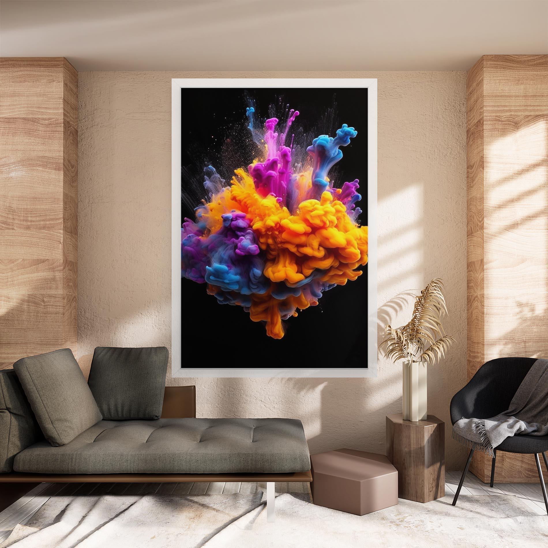 Tablou Canvas Colorful Cloud Liquid mockup 8