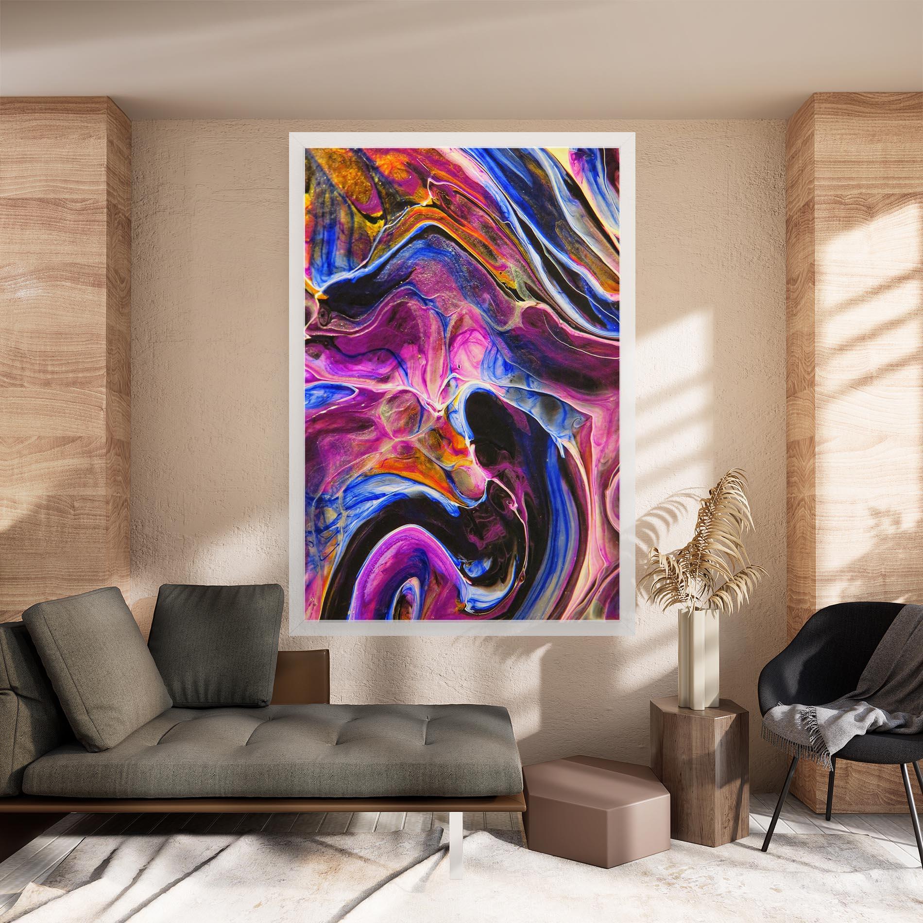 Tablou Canvas Colourful Abstract Shades mockup 8