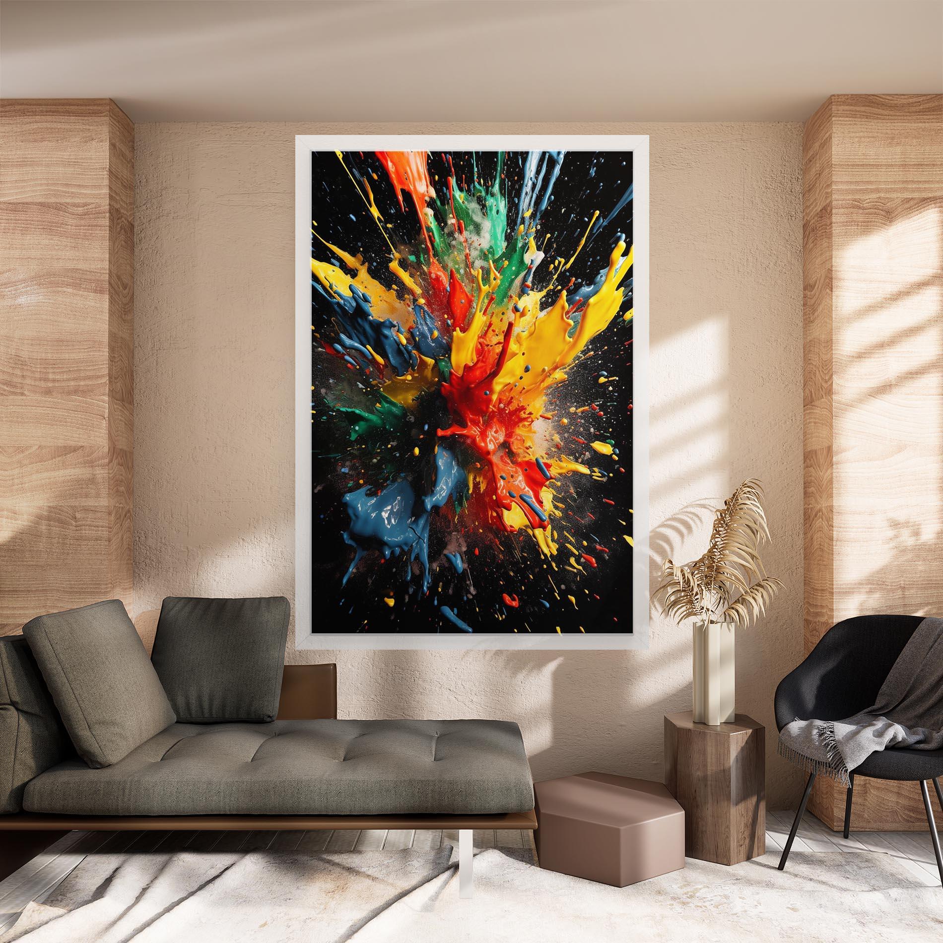 Tablou Canvas Floating Color Splash mockup 8