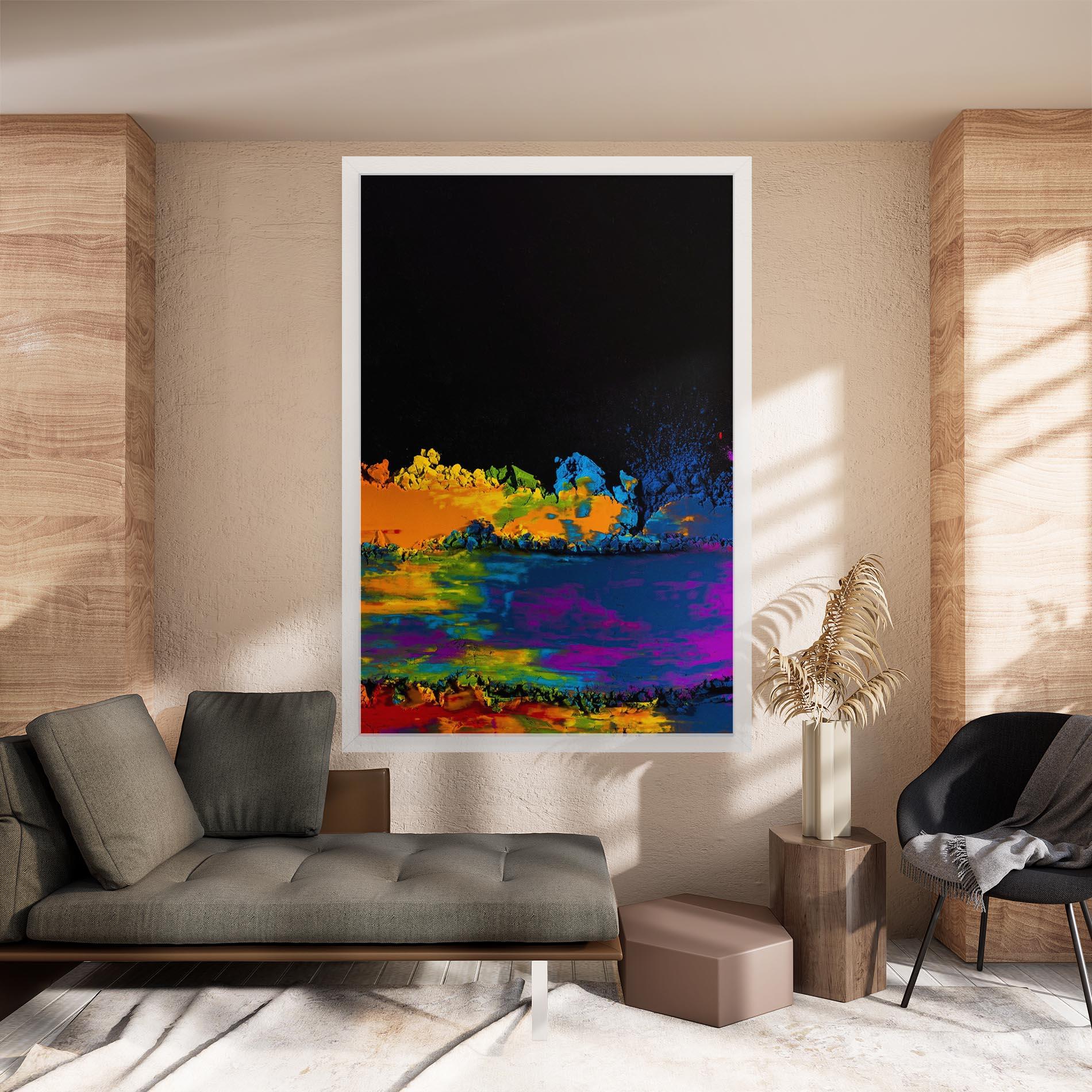 Tablou Canvas Mixed Holi Colors mockup 8