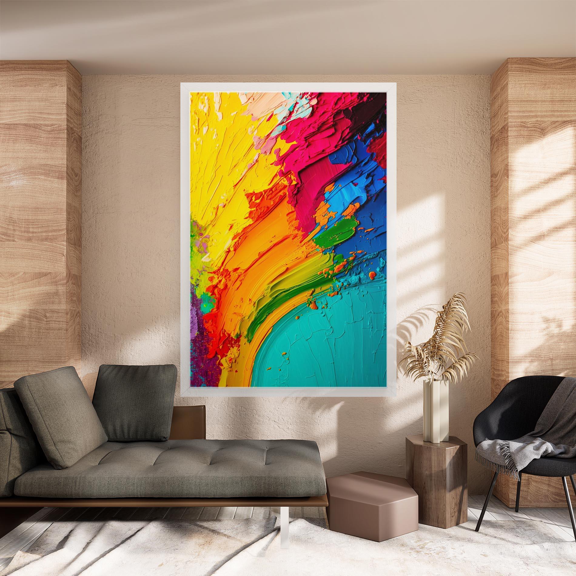 Tablou Canvas Multicolored Painting mockup 8