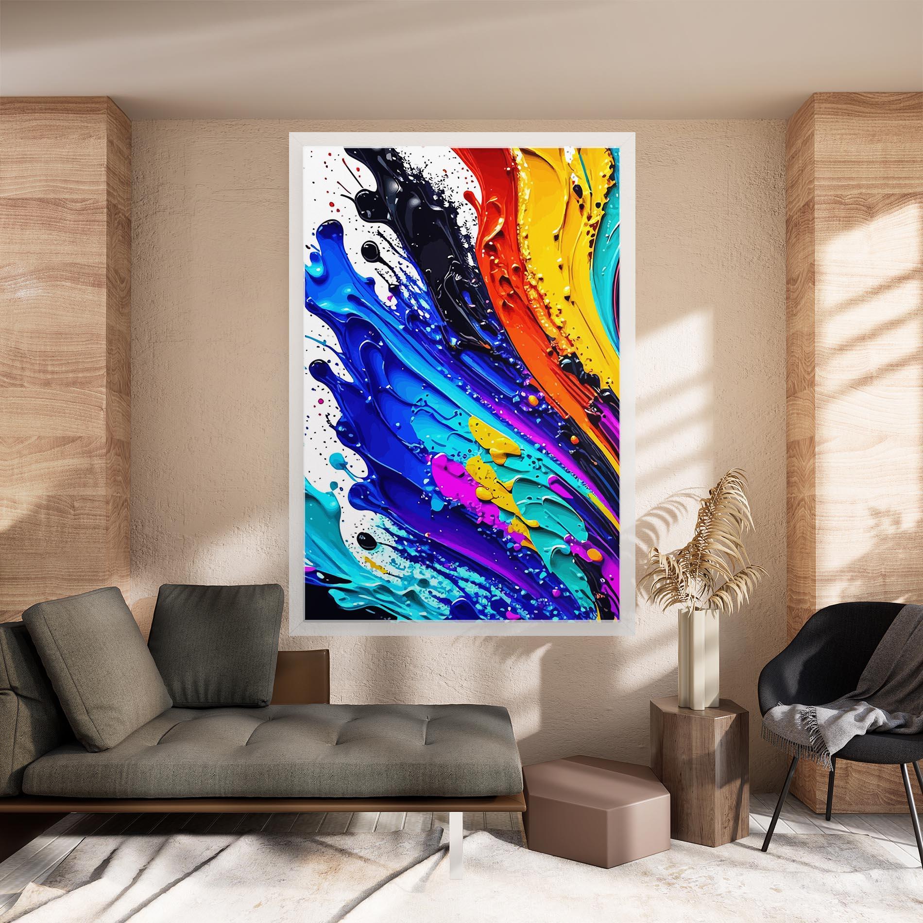 Tablou Canvas Pretty Splash Color mockup 8