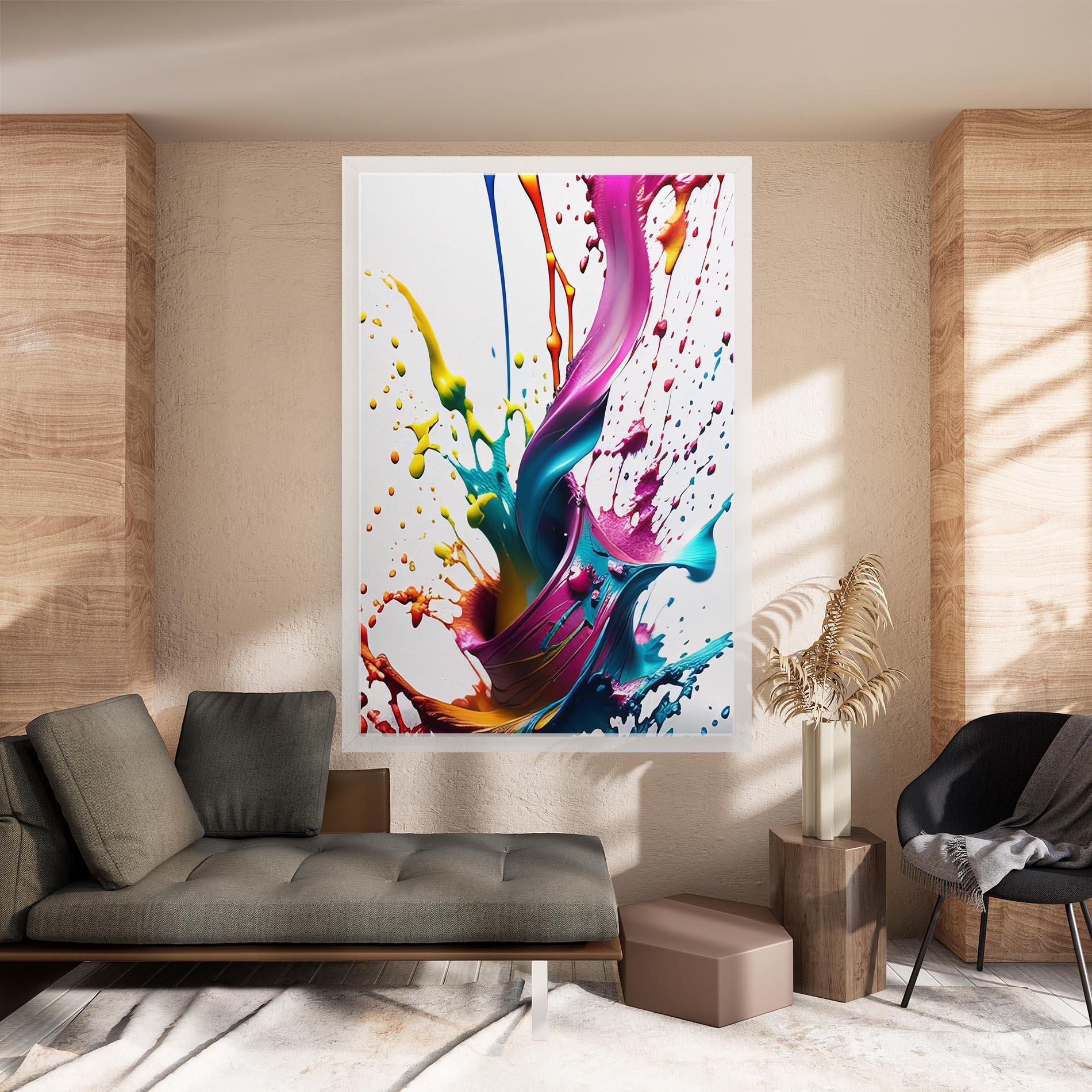 Tablou Canvas Purple Blue Splash mockup 8