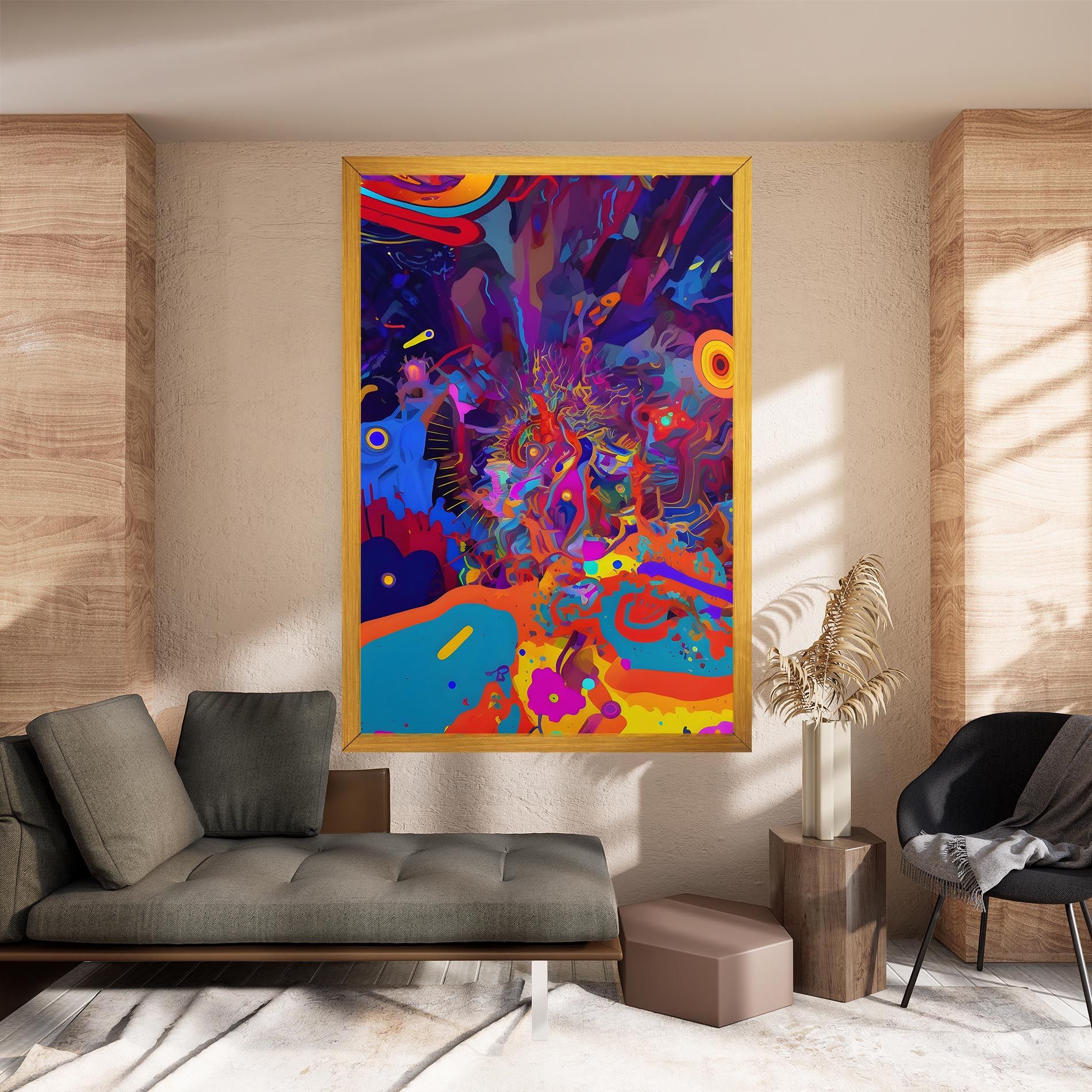 Abstract Color Work mockup 8