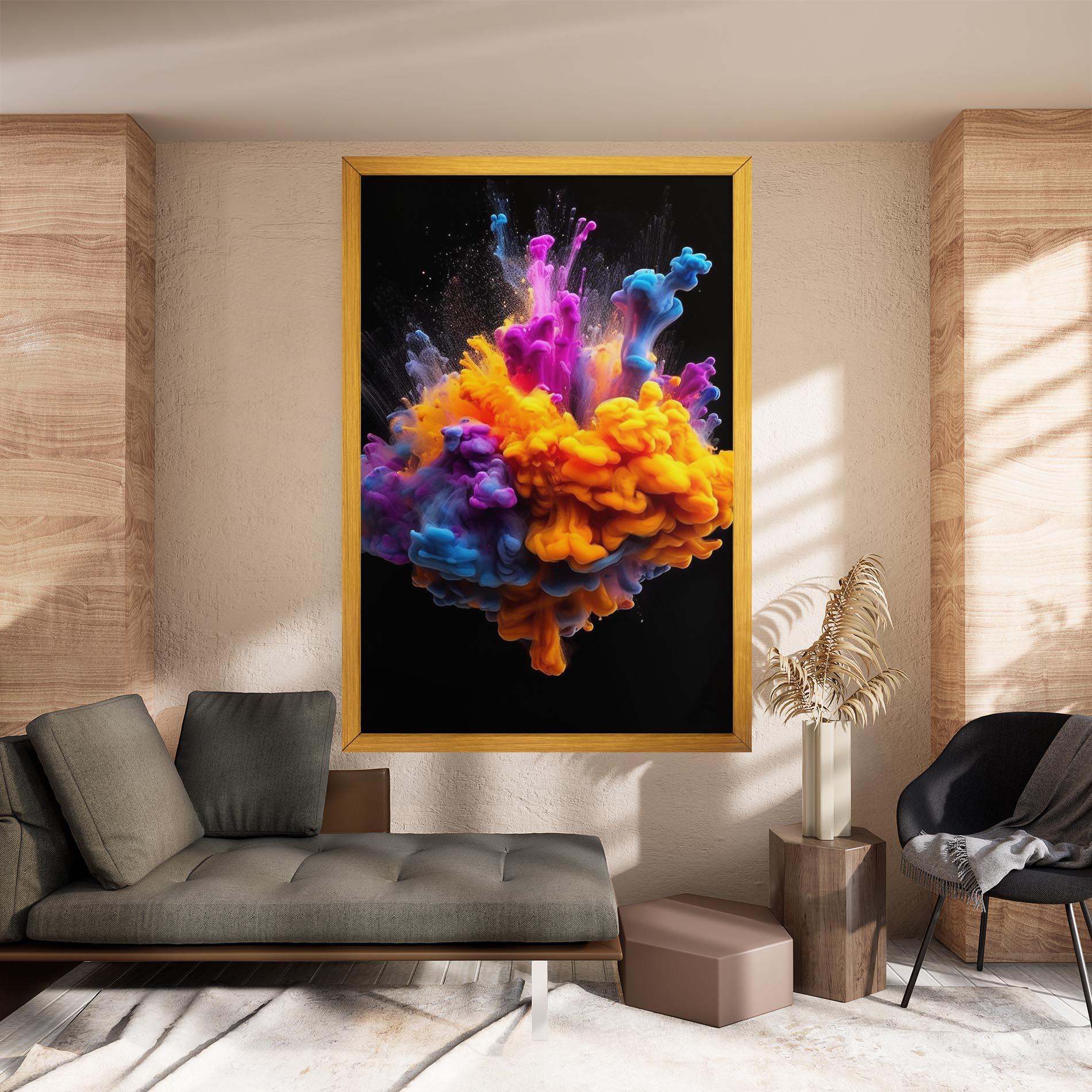 Tablou Canvas Colorful Cloud Liquid mockup 8
