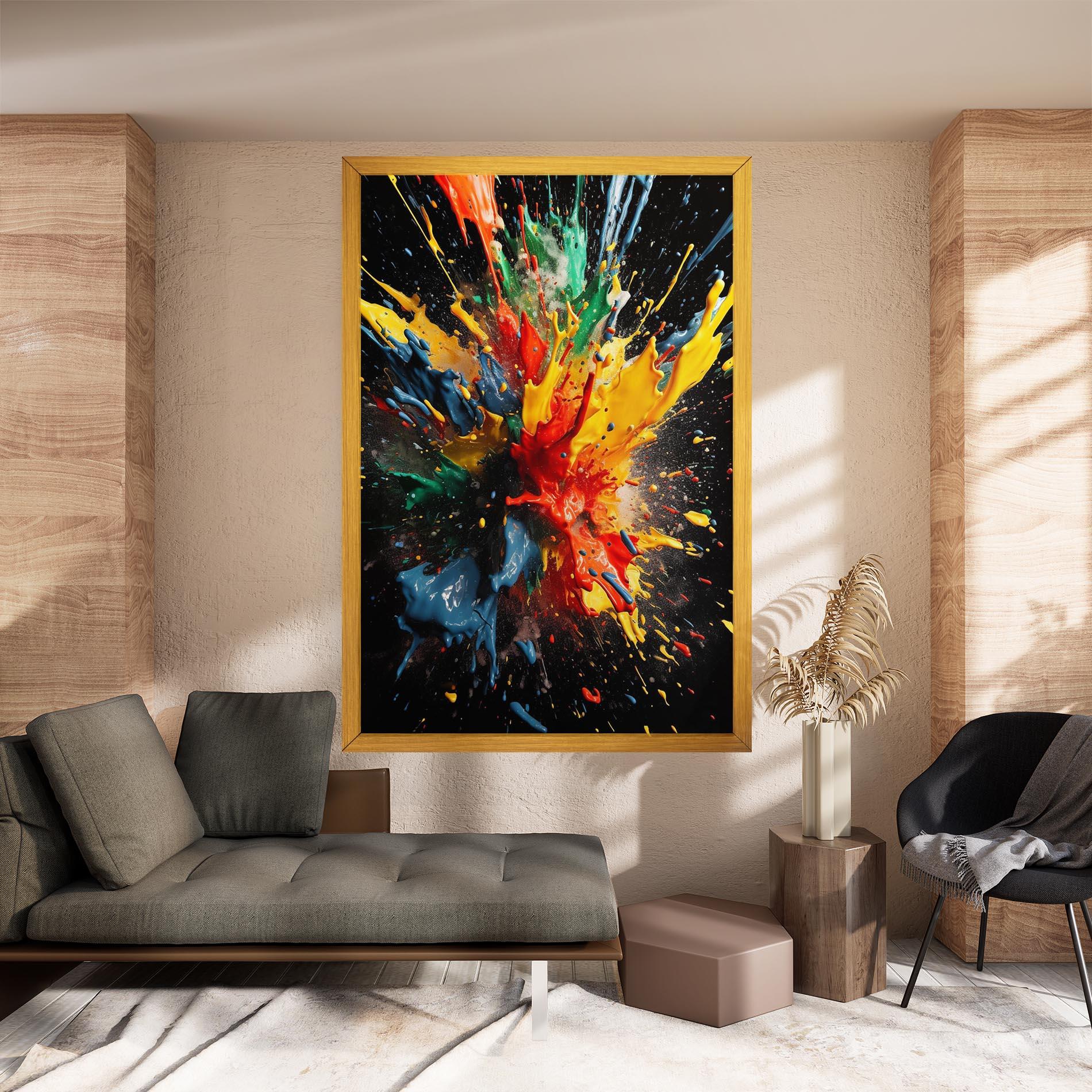 Tablou Canvas Floating Color Splash mockup 8