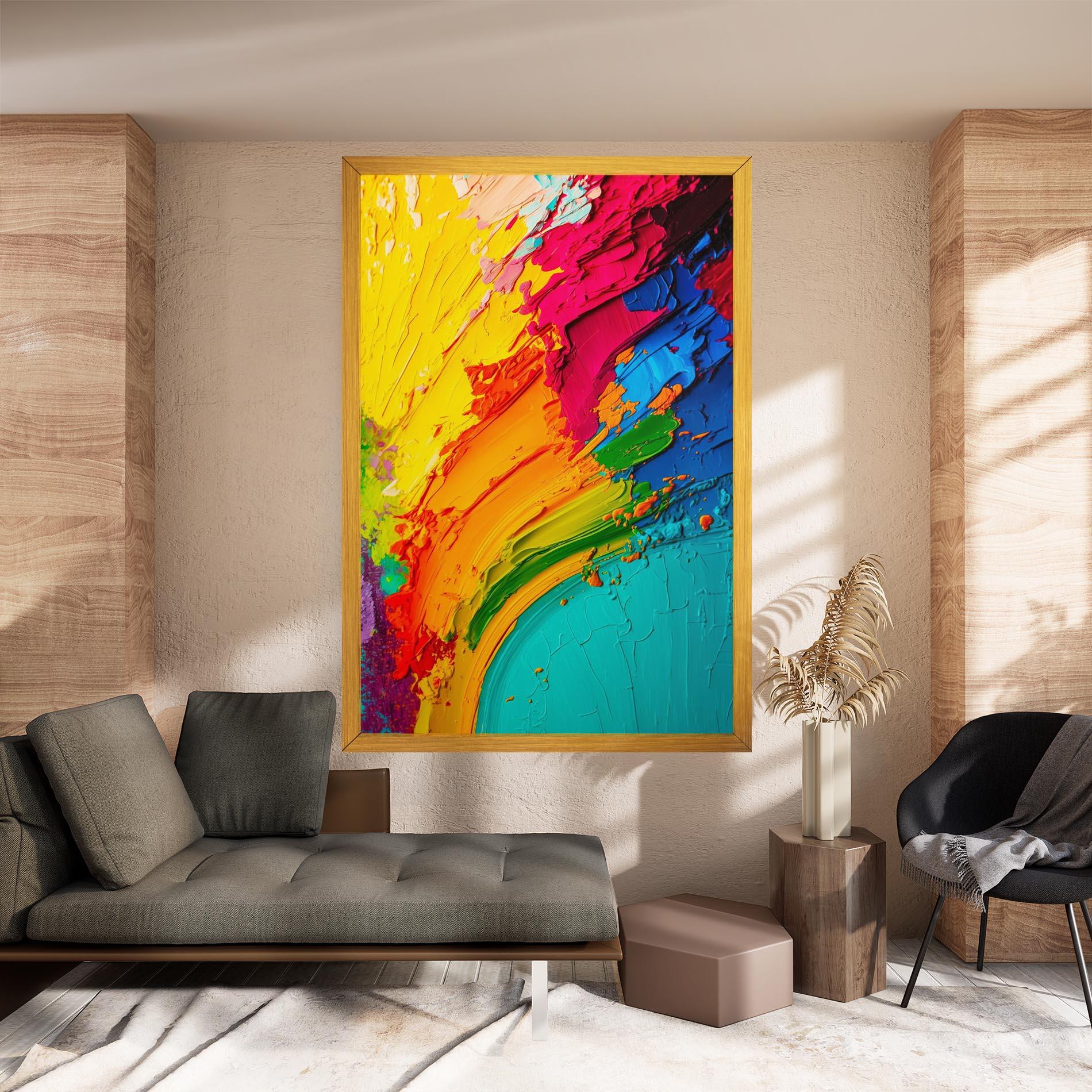 Tablou Canvas Multicolored Painting mockup 8