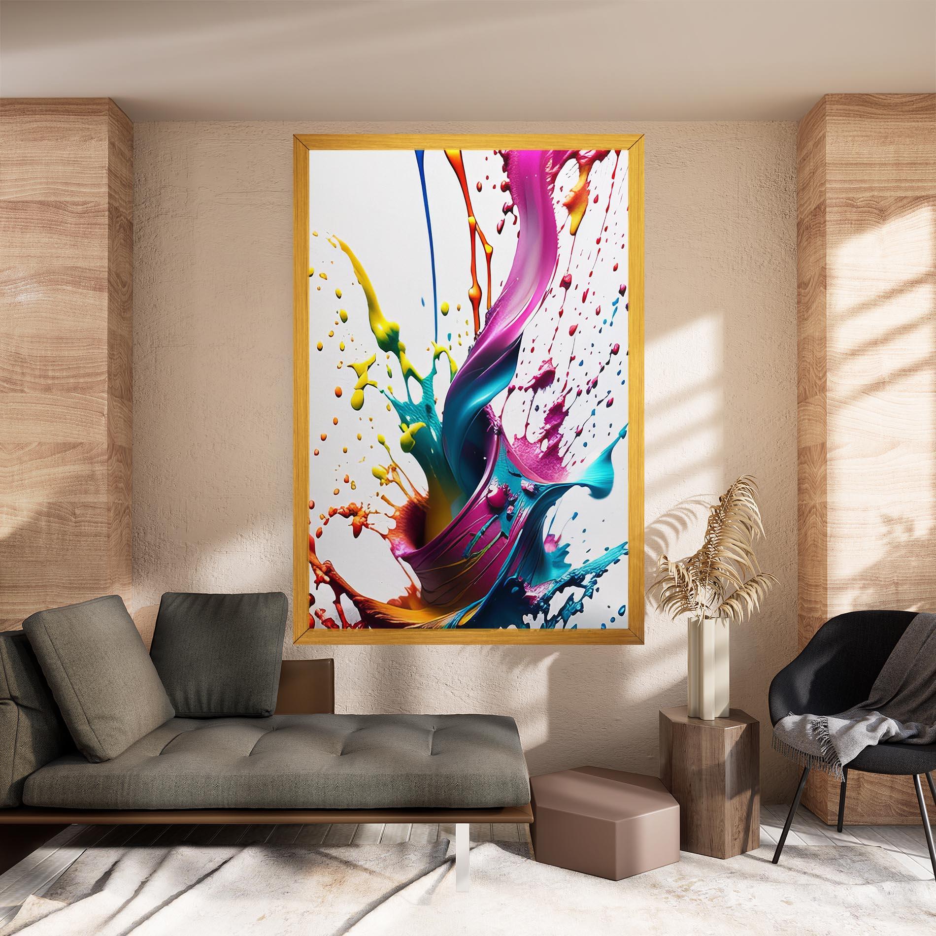 Tablou Canvas Purple Blue Splash mockup 8