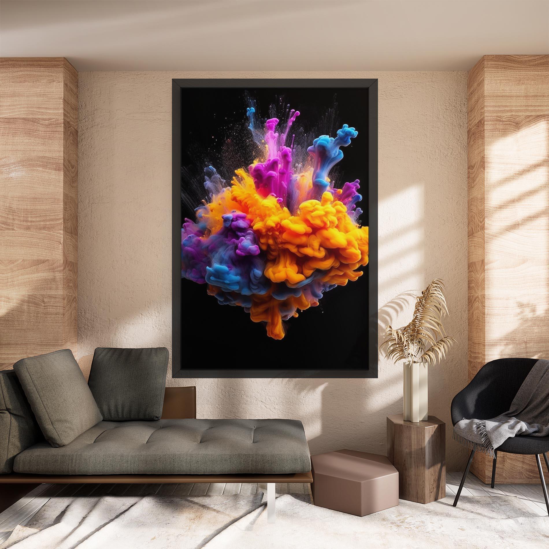 Tablou Canvas Colorful Cloud Liquid mockup 8