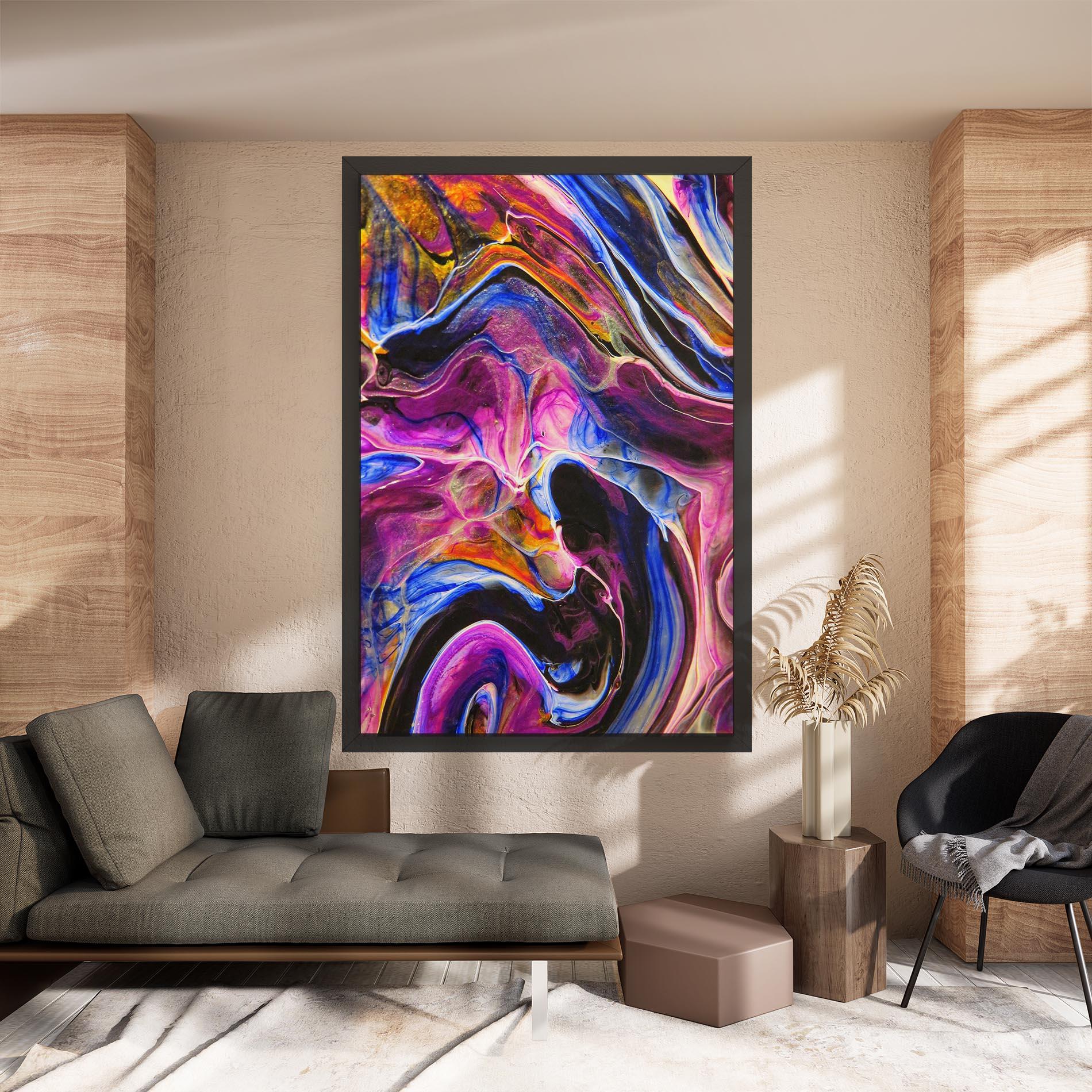 Tablou Canvas Colourful Abstract Shades mockup 8