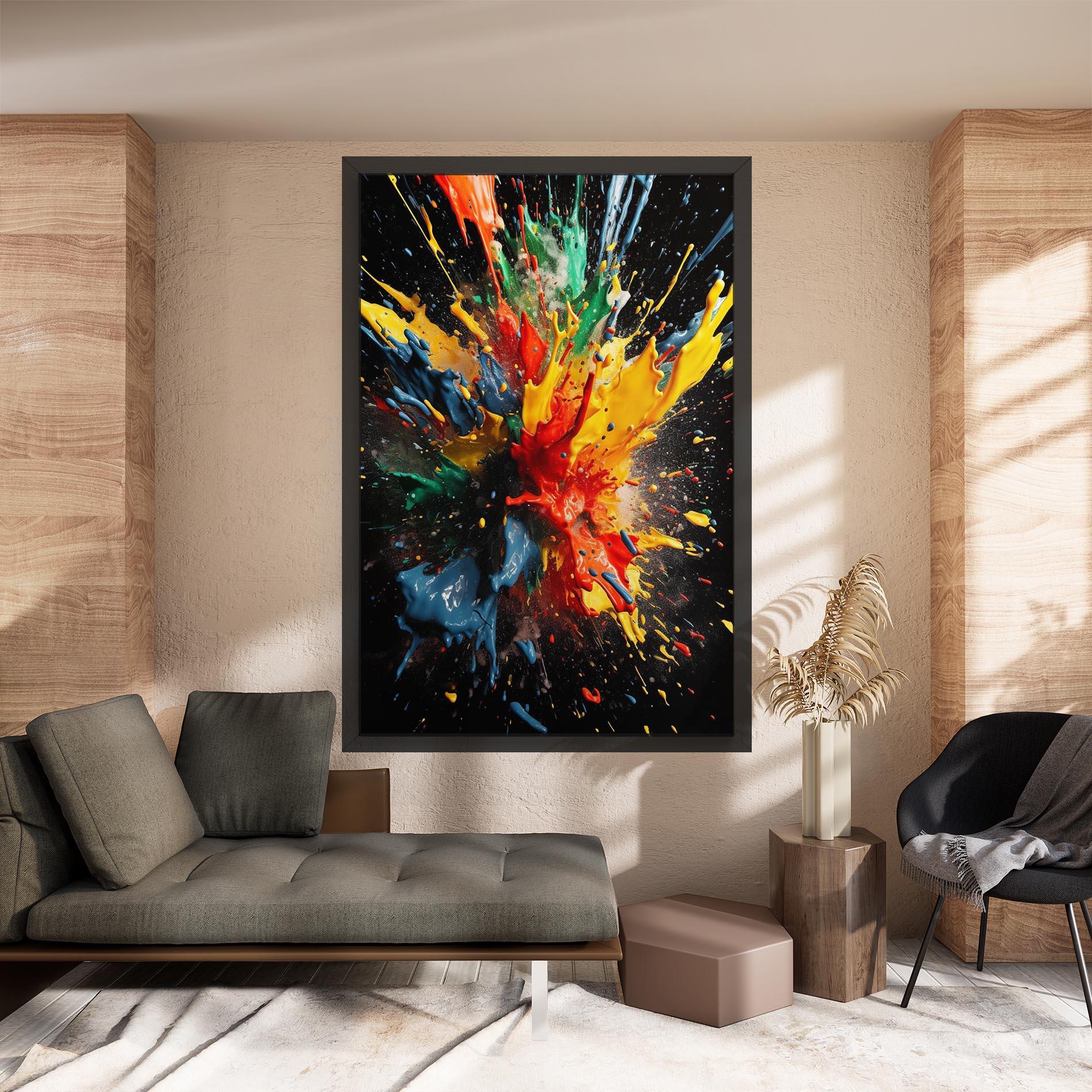 Tablou Canvas Floating Color Splash mockup 8