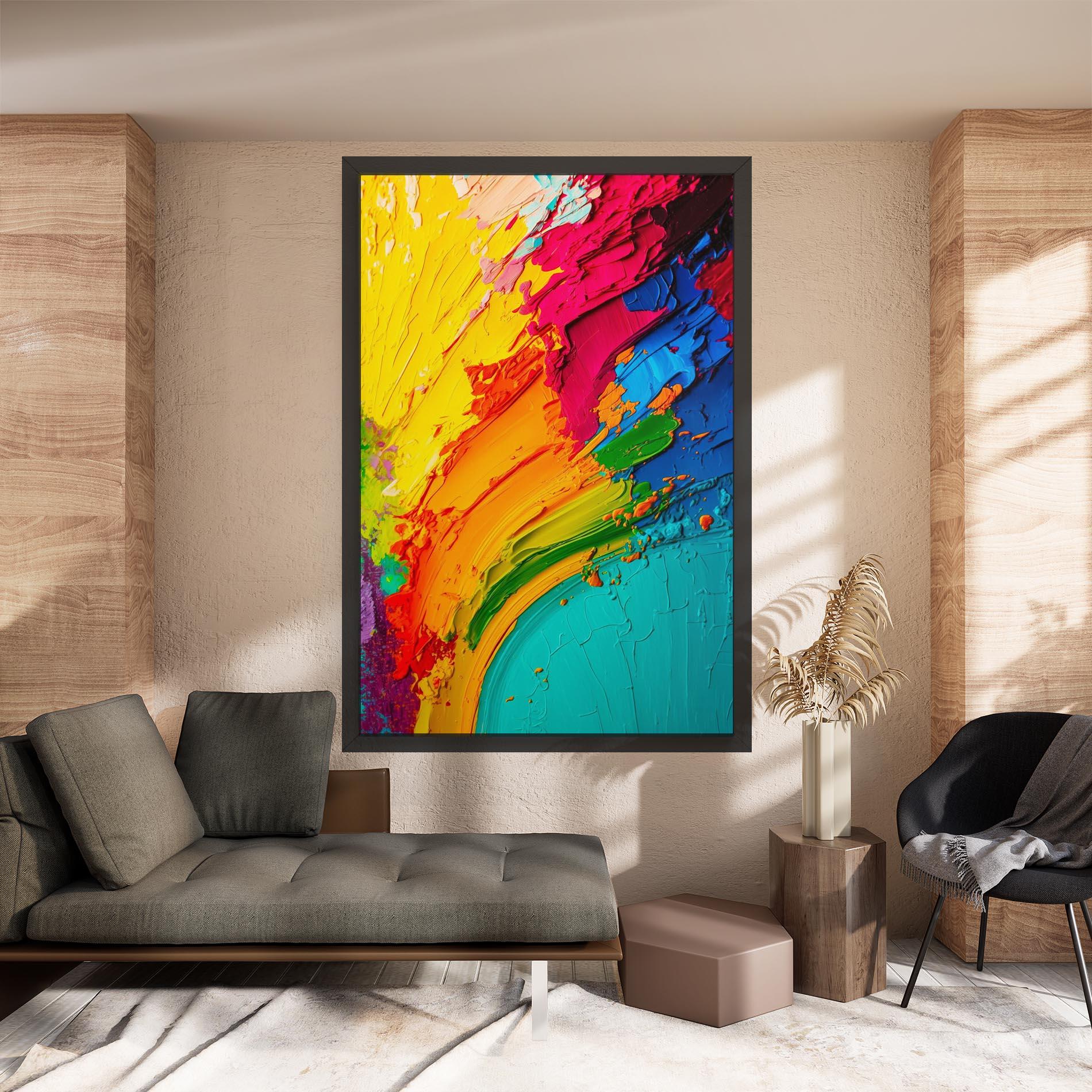 Tablou Canvas Multicolored Painting mockup 8