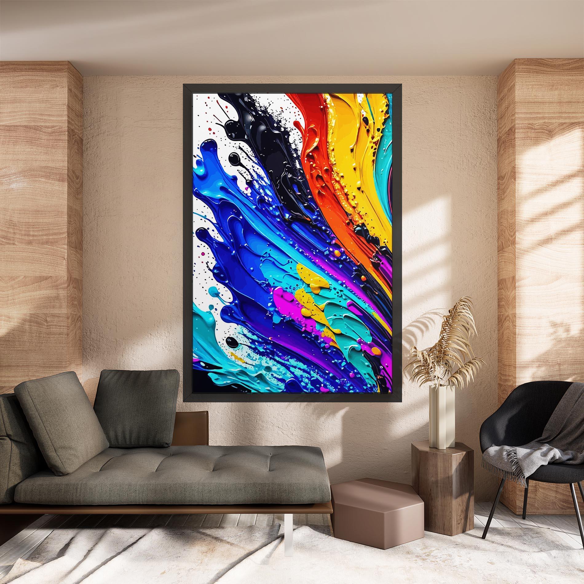 Tablou Canvas Pretty Splash Color mockup 8