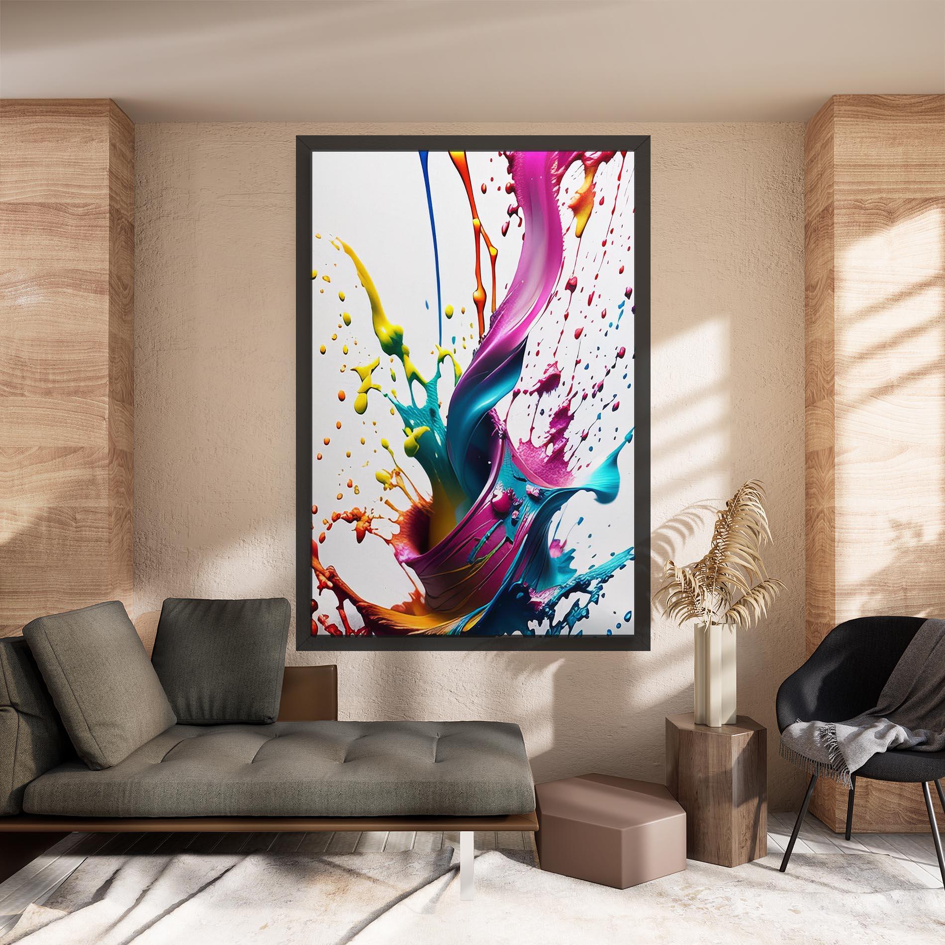 Tablou Canvas Purple Blue Splash mockup 8