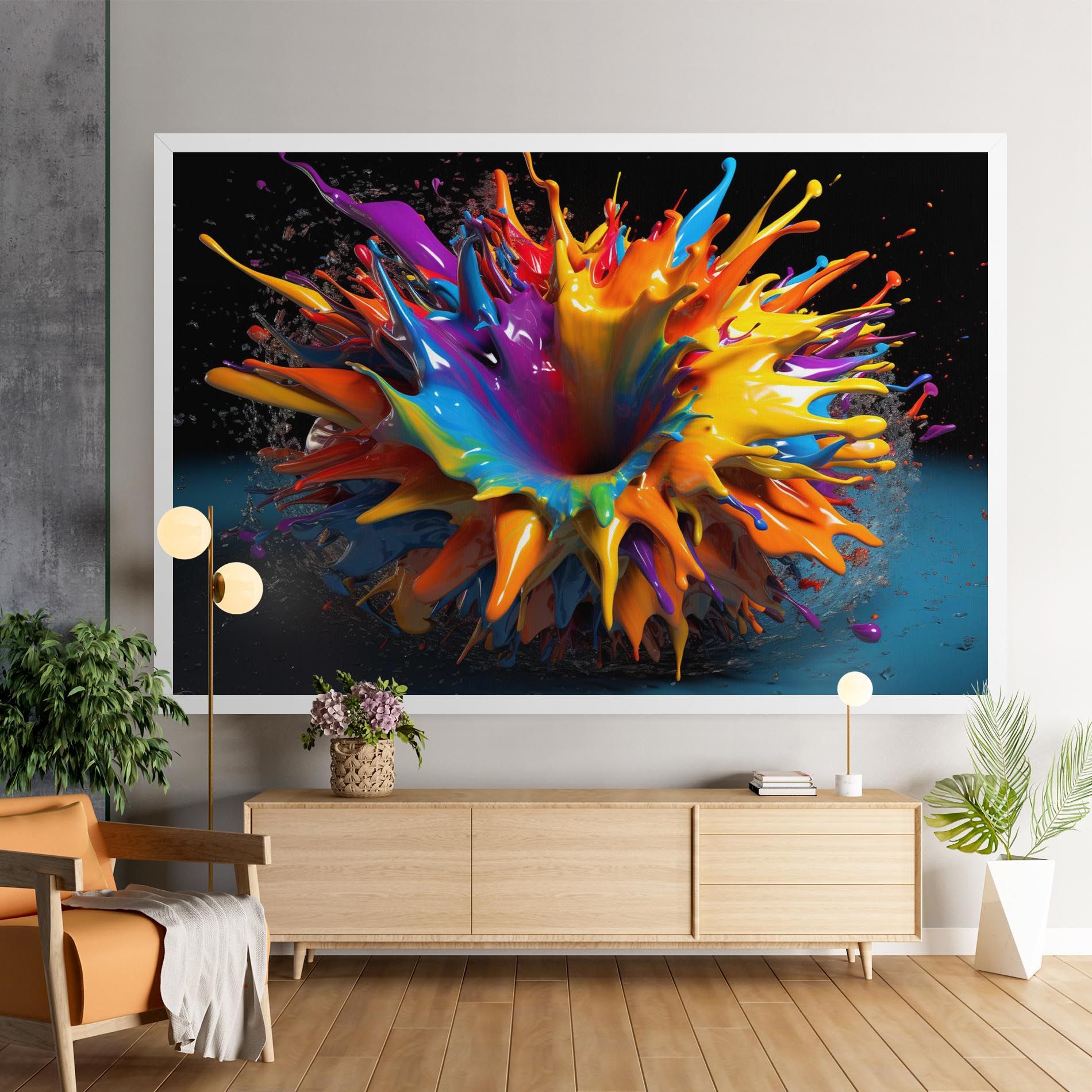 3d Color Splash mockup 9