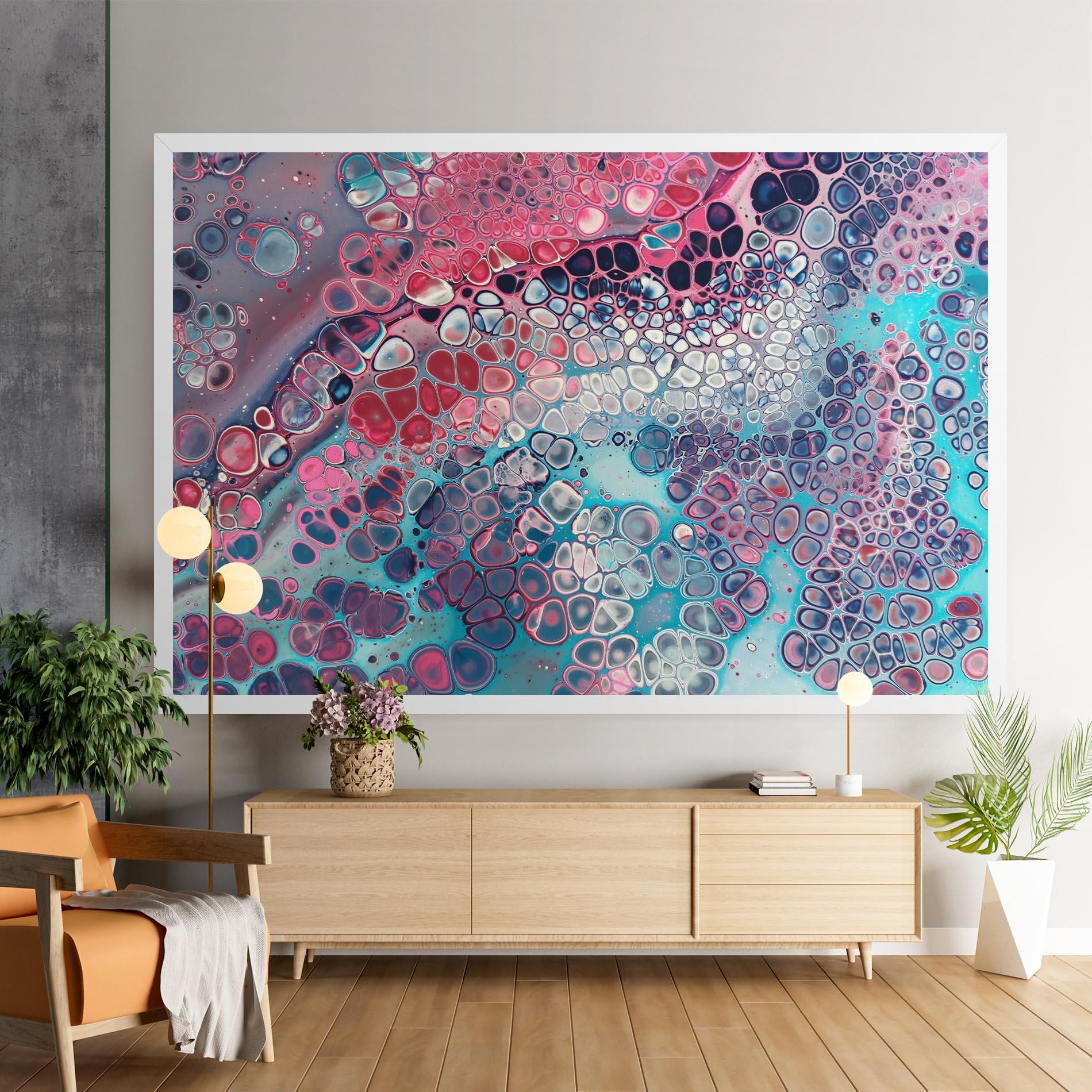 Tablou Canvas Abstract Blue Objects mockup 9