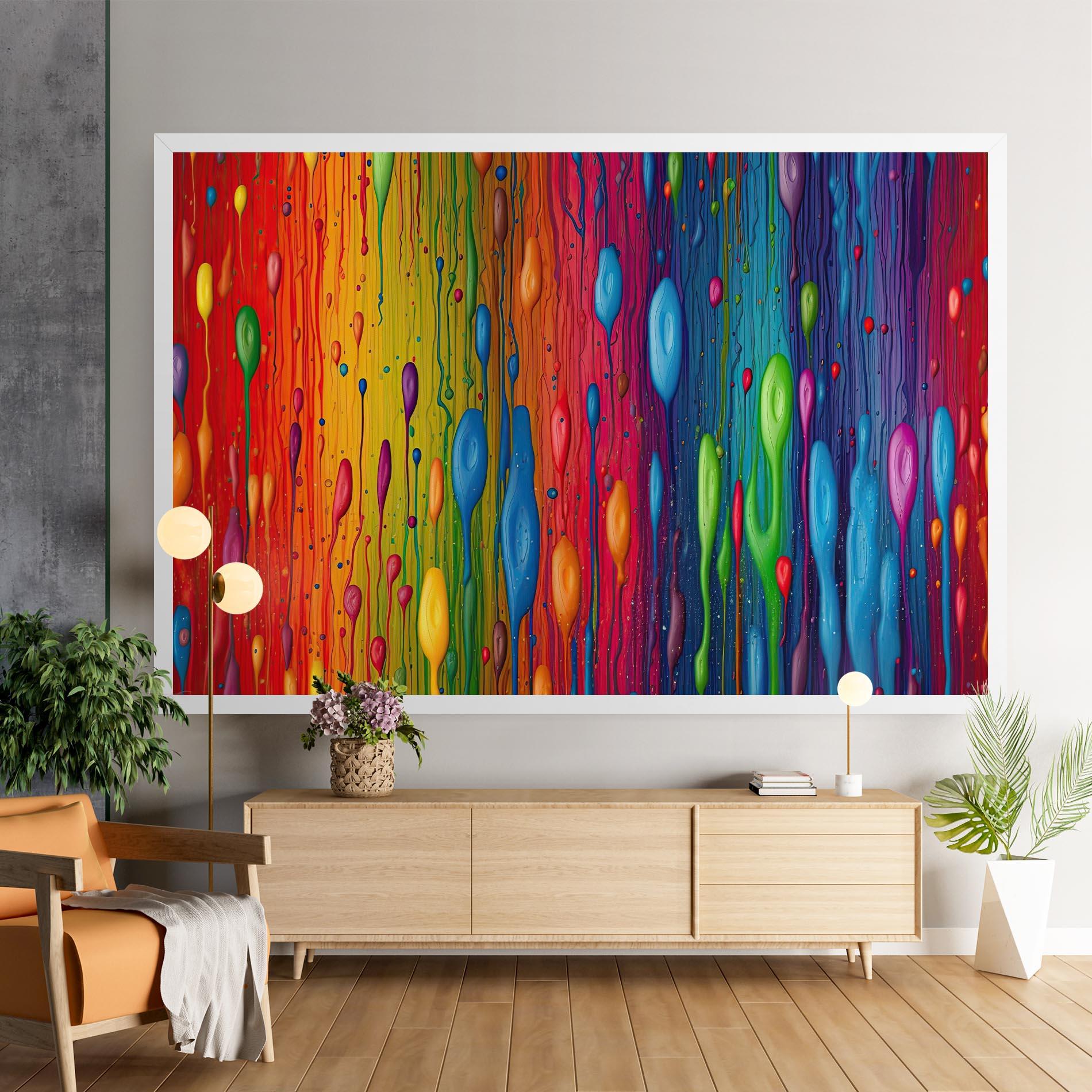 Tablou Canvas Abstract Rainbow Pattern mockup 9