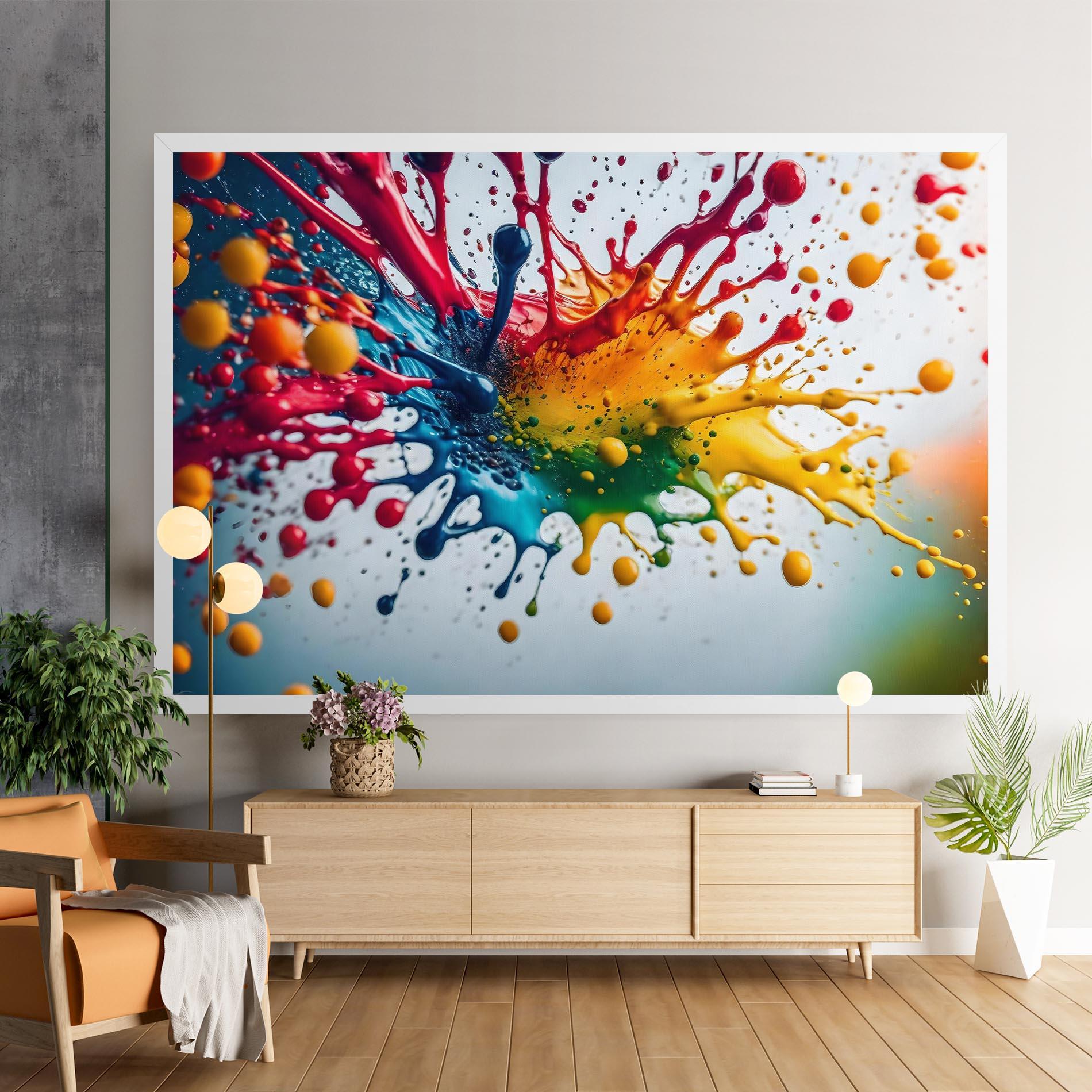 Tablou Canvas Colorful Splash Rainbow mockup 9