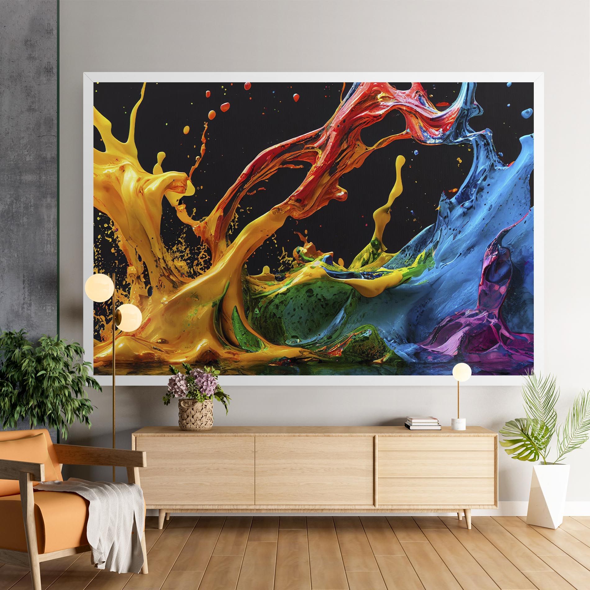 Floating Yellow Splay mockup 9