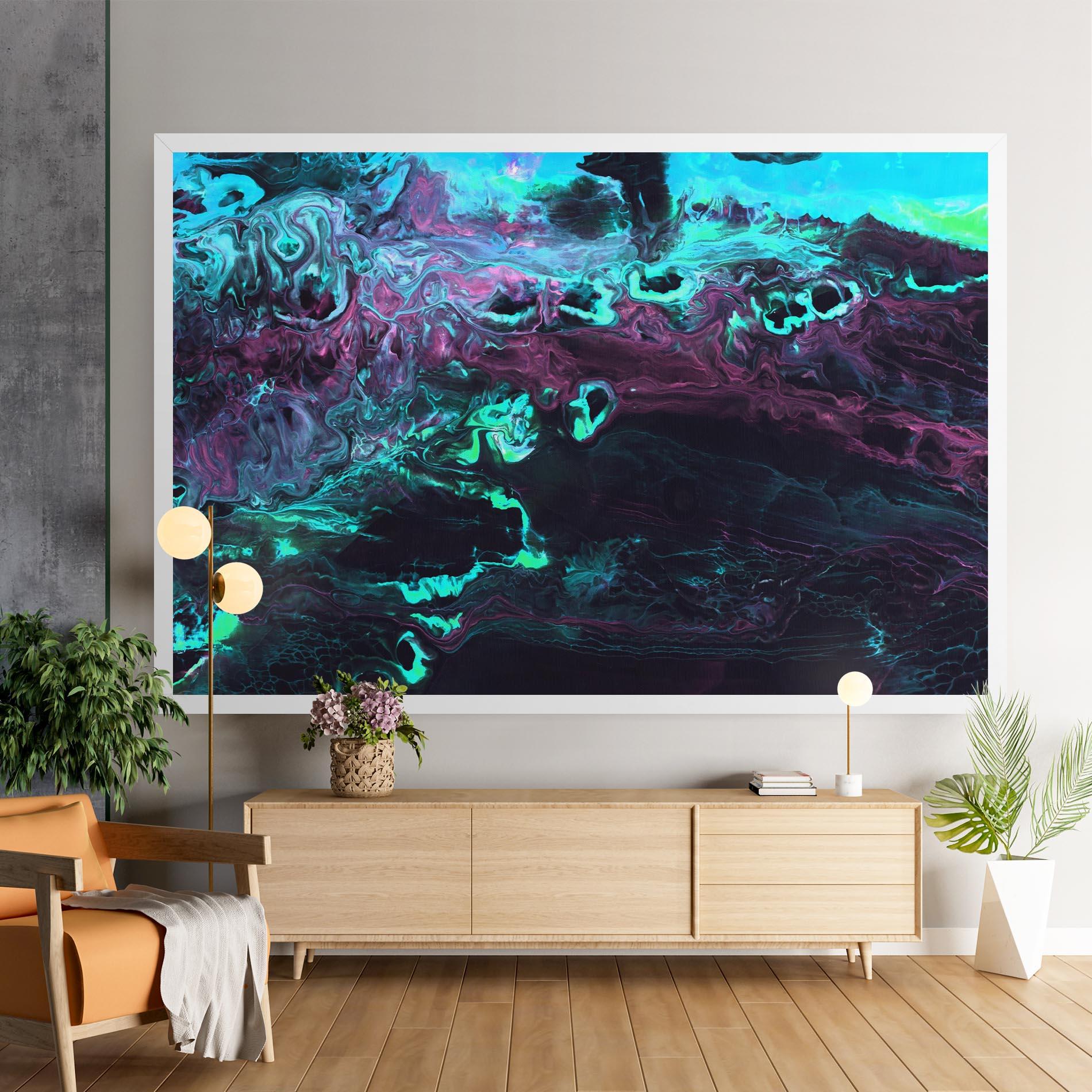 Tablou Canvas Neon Abstract mockup 9