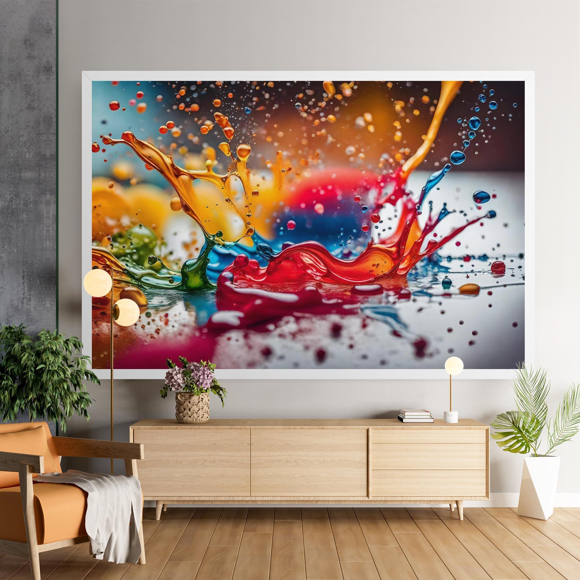 Tablou Canvas Water Color Splash mockup 9