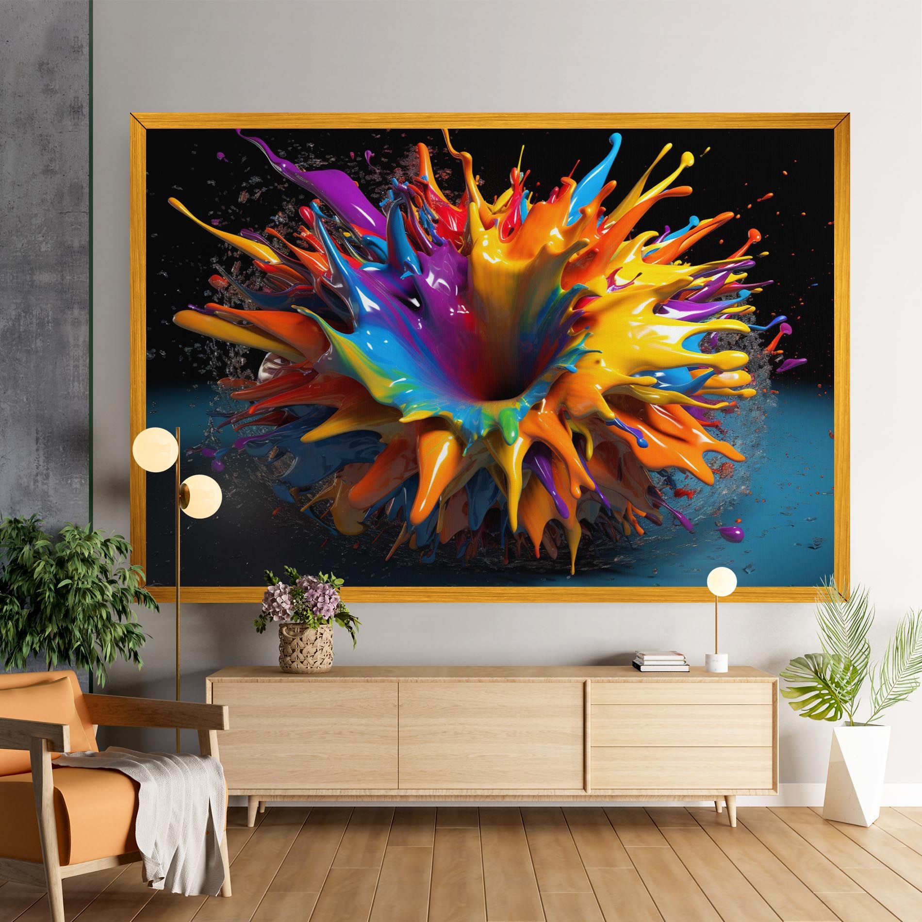 3d Color Splash mockup 9