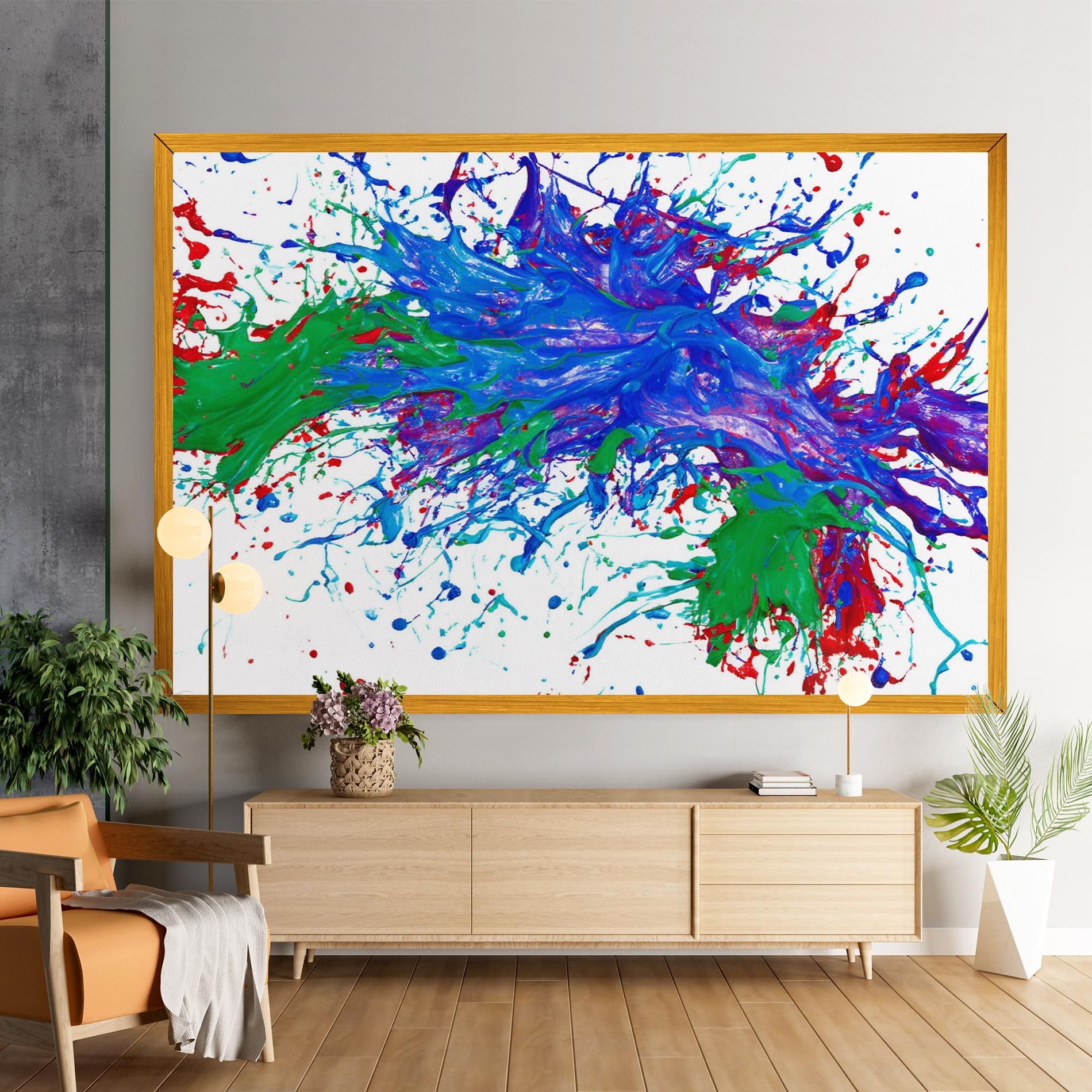 Colorful Blue Purple mockup 9