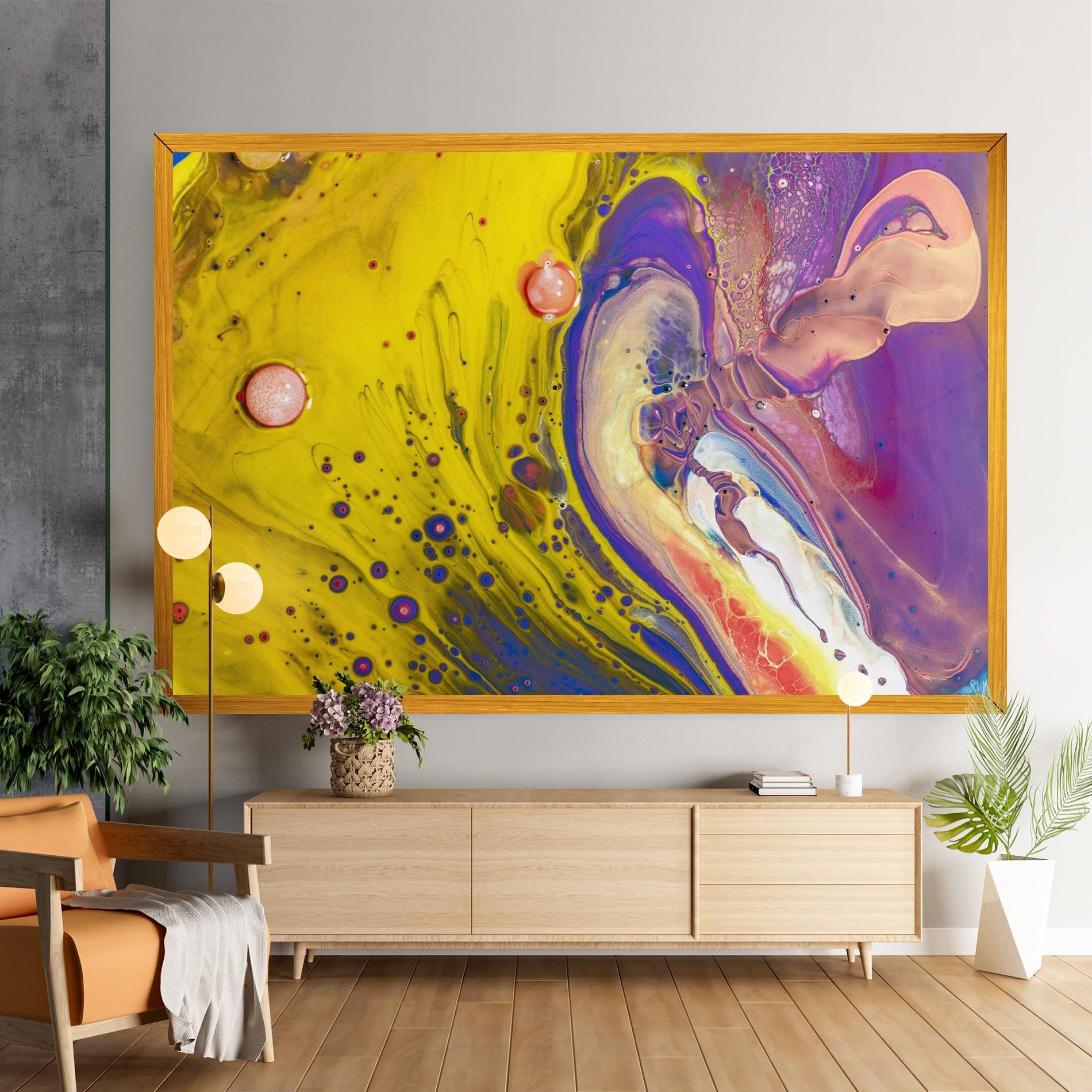 Colorful Liquid Marble mockup 9