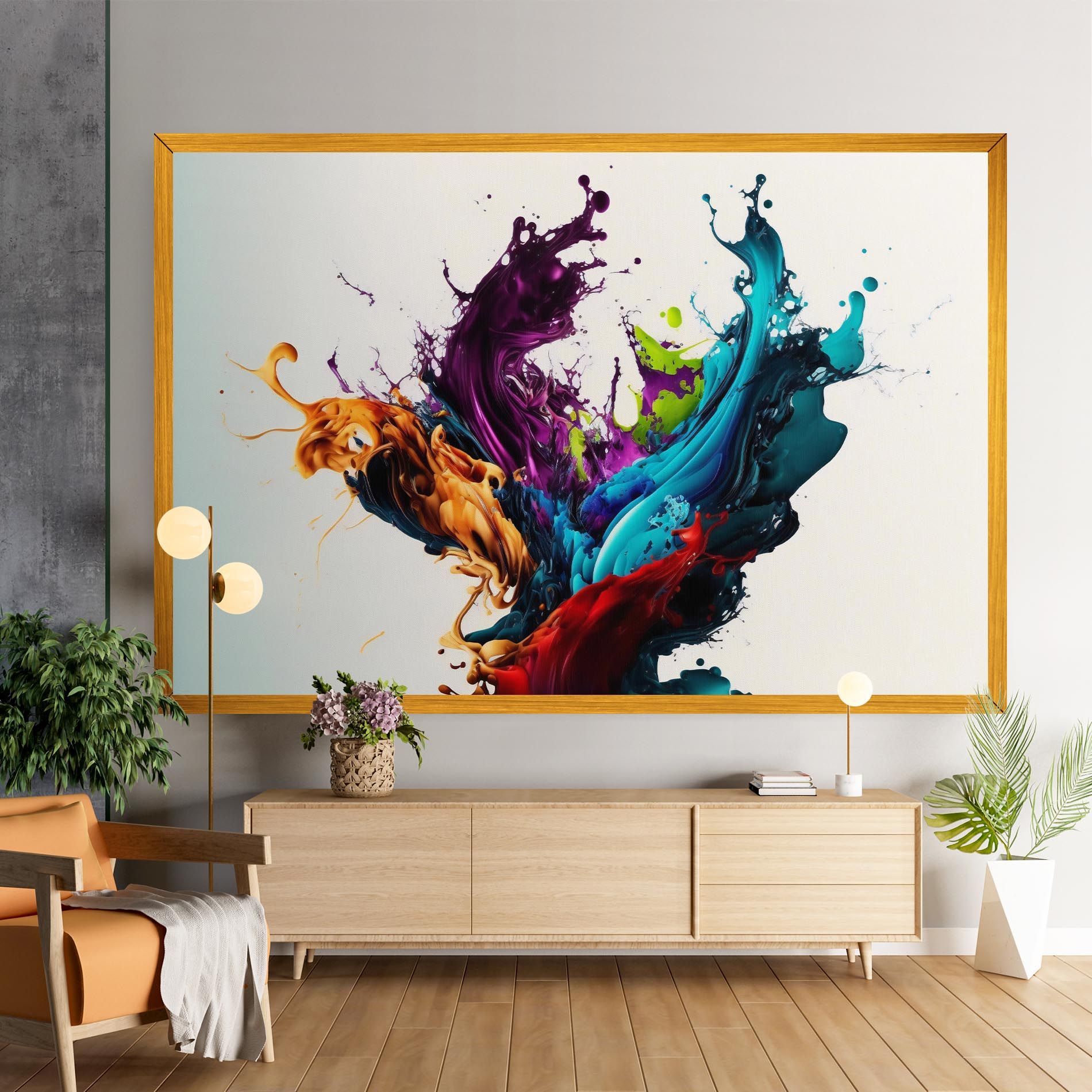 Dark Purple Splash mockup 9