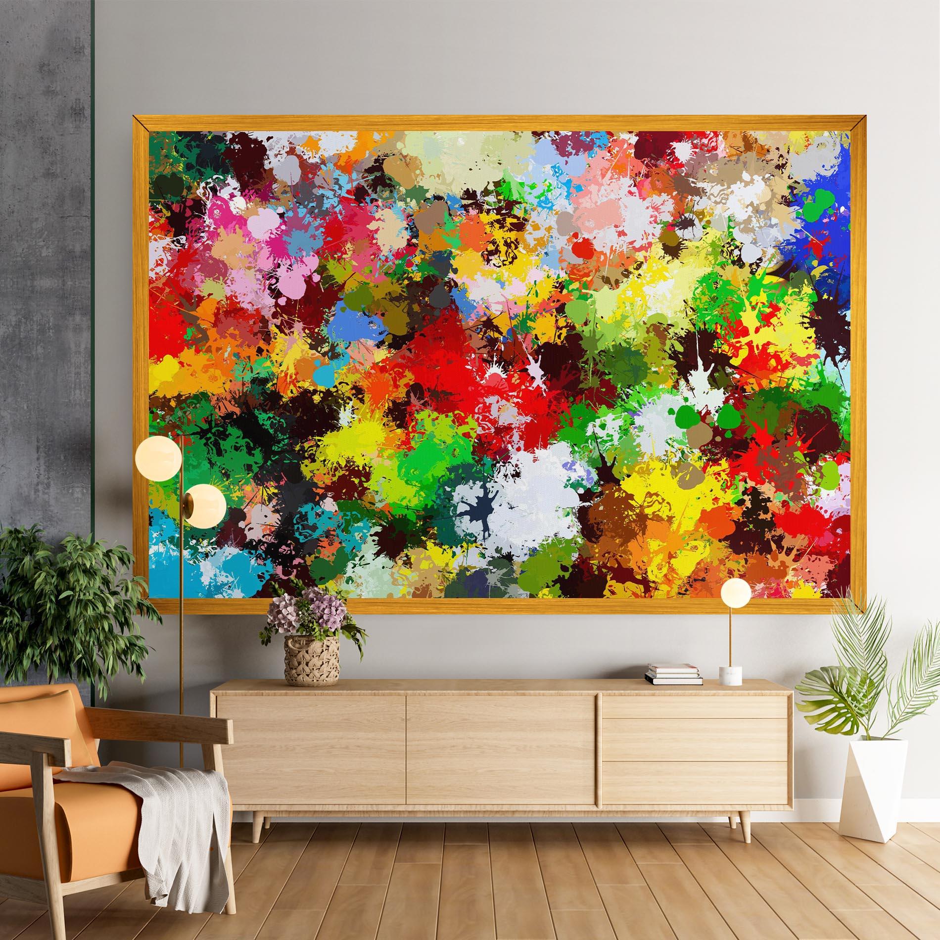 Tablou Canvas Flowers Shaped Stains mockup 9