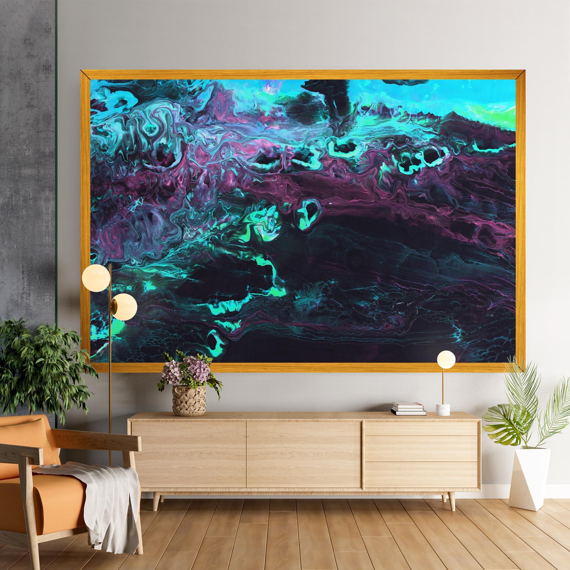 Tablou Canvas Neon Abstract mockup 9