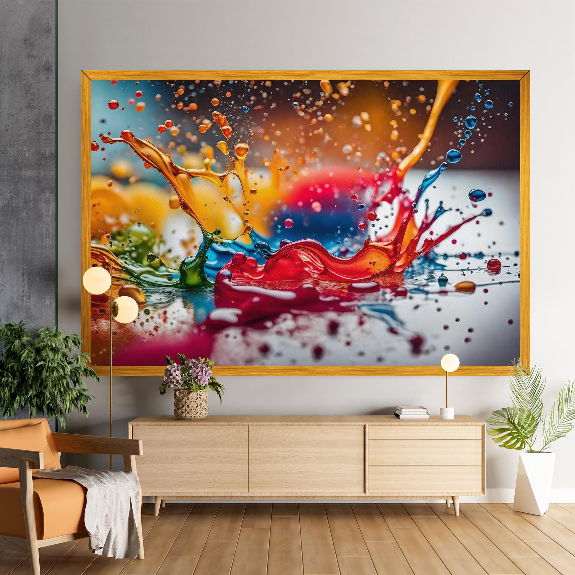 Tablou Canvas Water Color Splash mockup 9