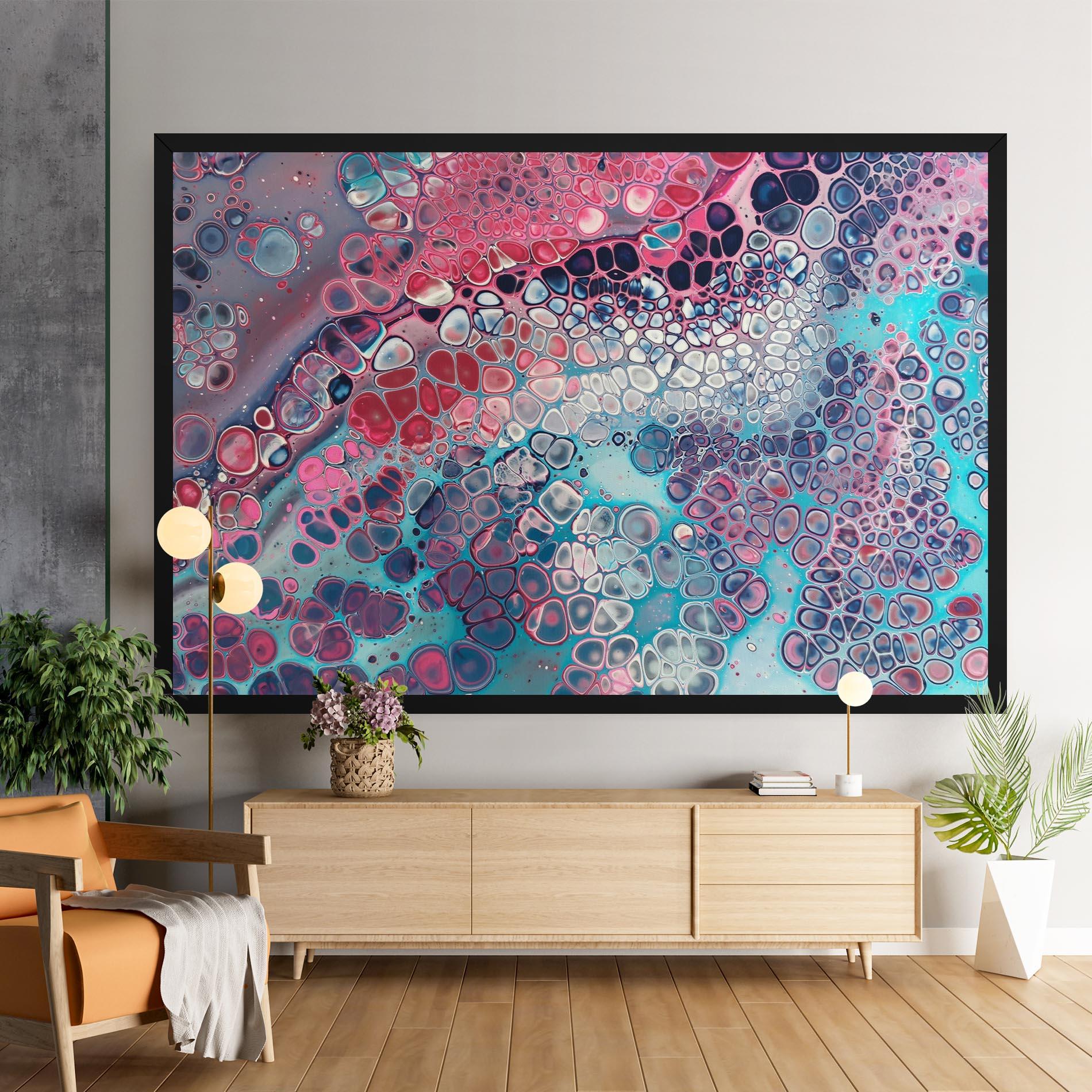 Tablou Canvas Abstract Blue Objects mockup 9