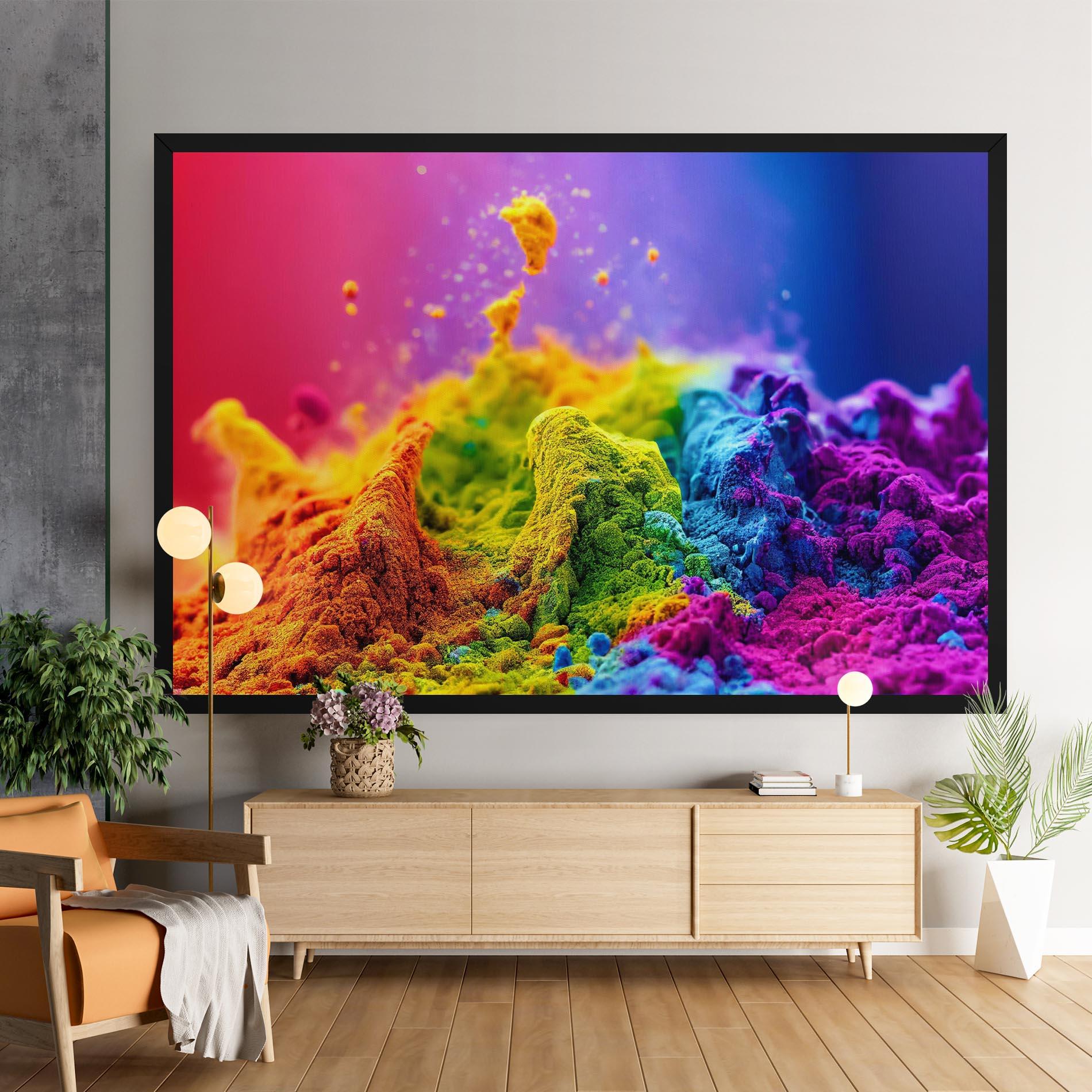 Tablou Canvas Color Powder Explosion mockup 9