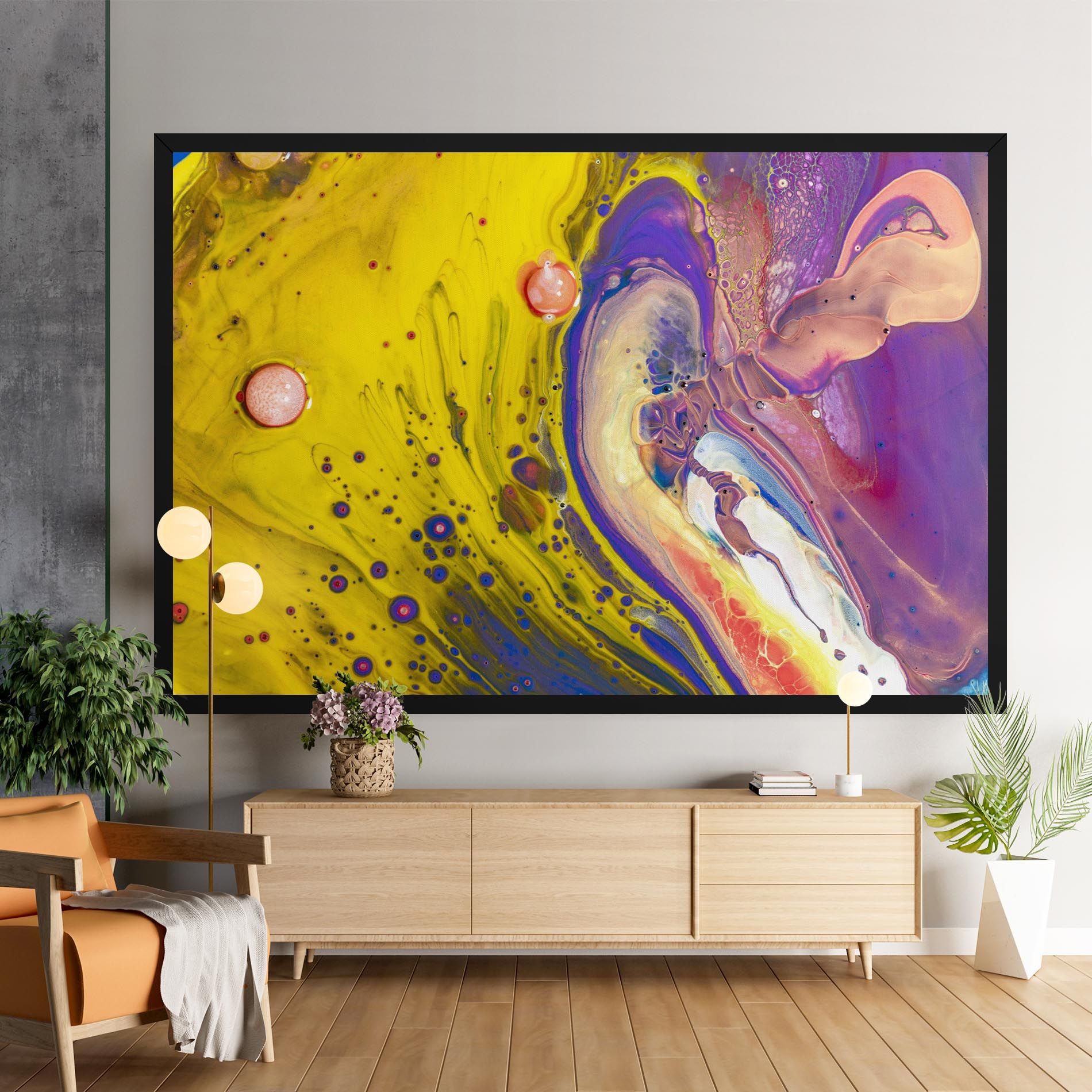 Colorful Liquid Marble mockup 9