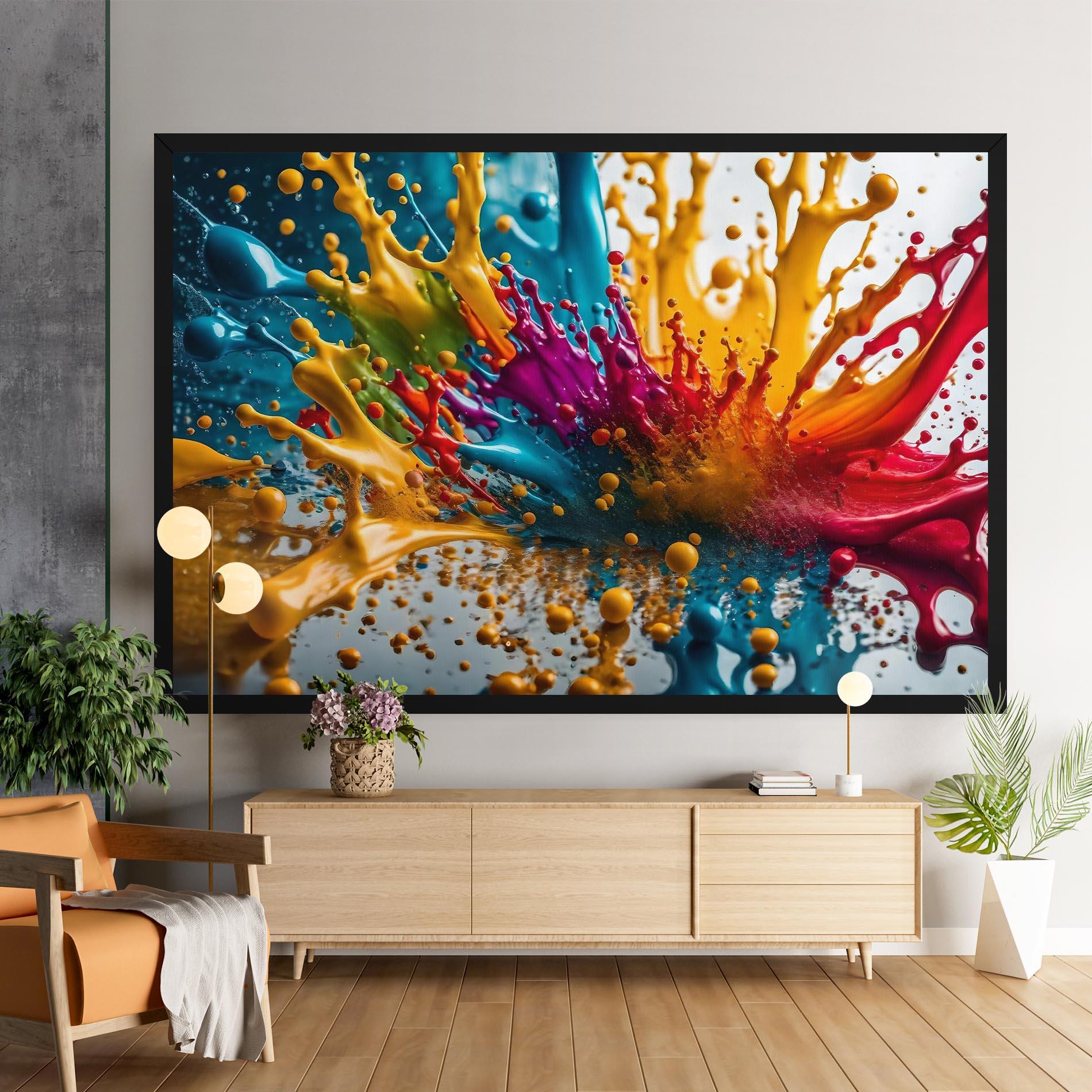 Tablou Canvas Colorful Water Splash mockup 9