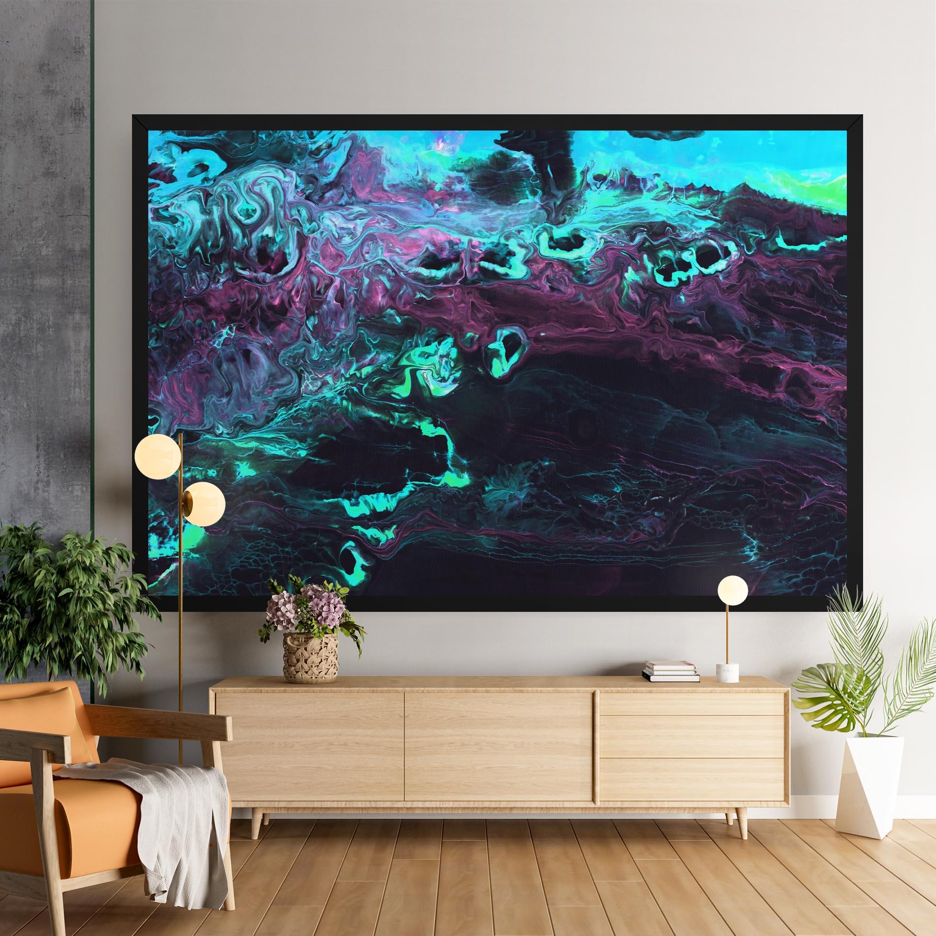 Tablou Canvas Neon Abstract mockup 9