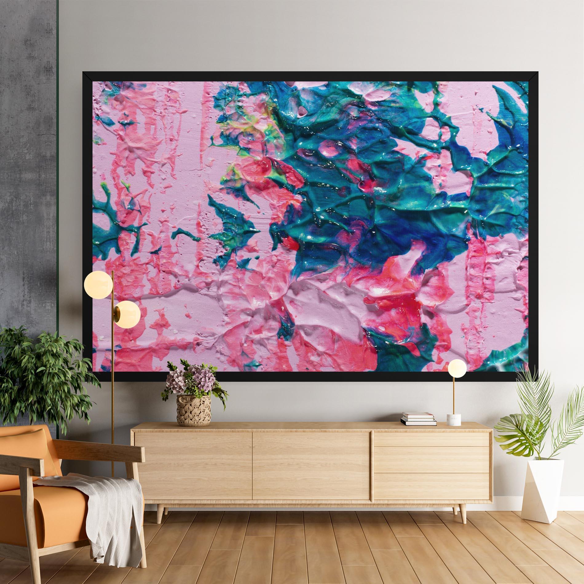 Tablou Canvas Pink Close Up mockup 9