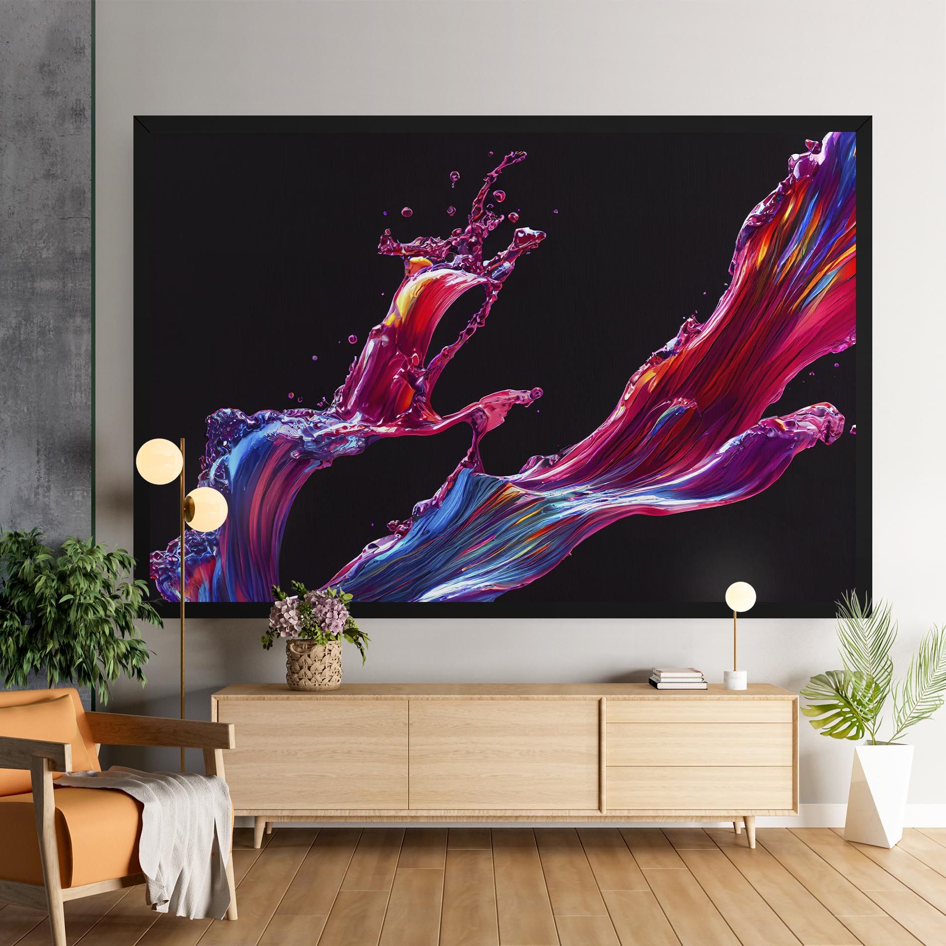 Purple Floating Paint mockup 9