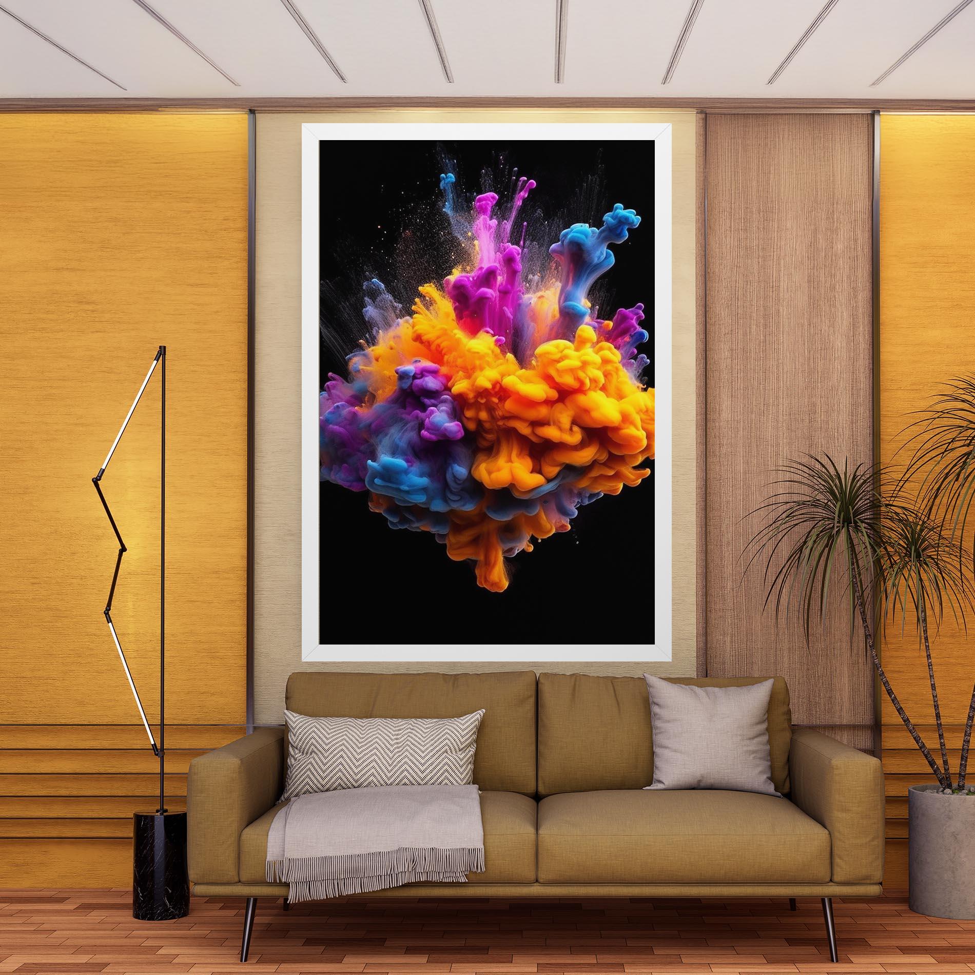 Tablou Canvas Colorful Cloud Liquid mockup 9