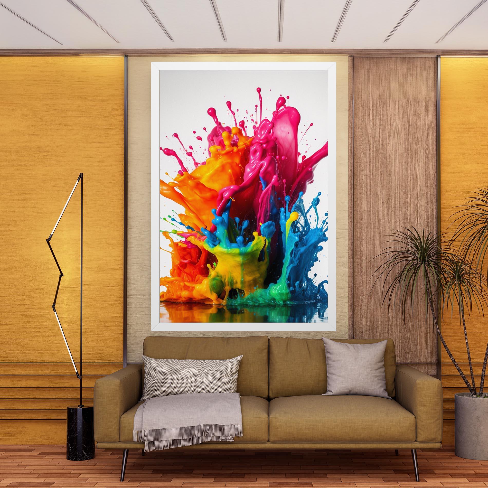 Tablou Canvas Colorful Explosion Paint mockup 9