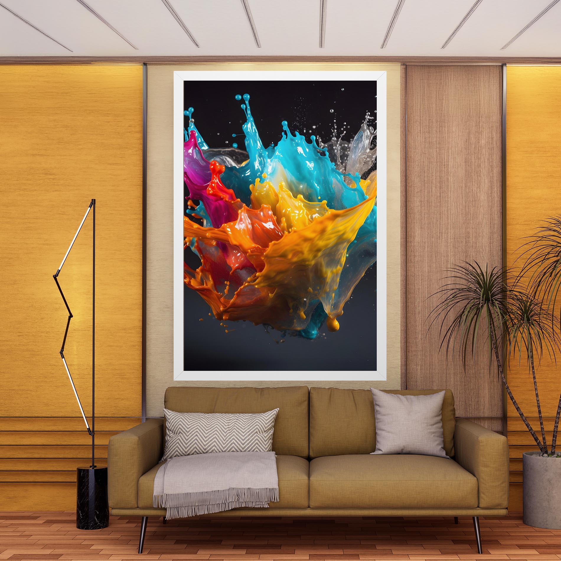 Tablou Canvas Colorful Splash Floating mockup 9