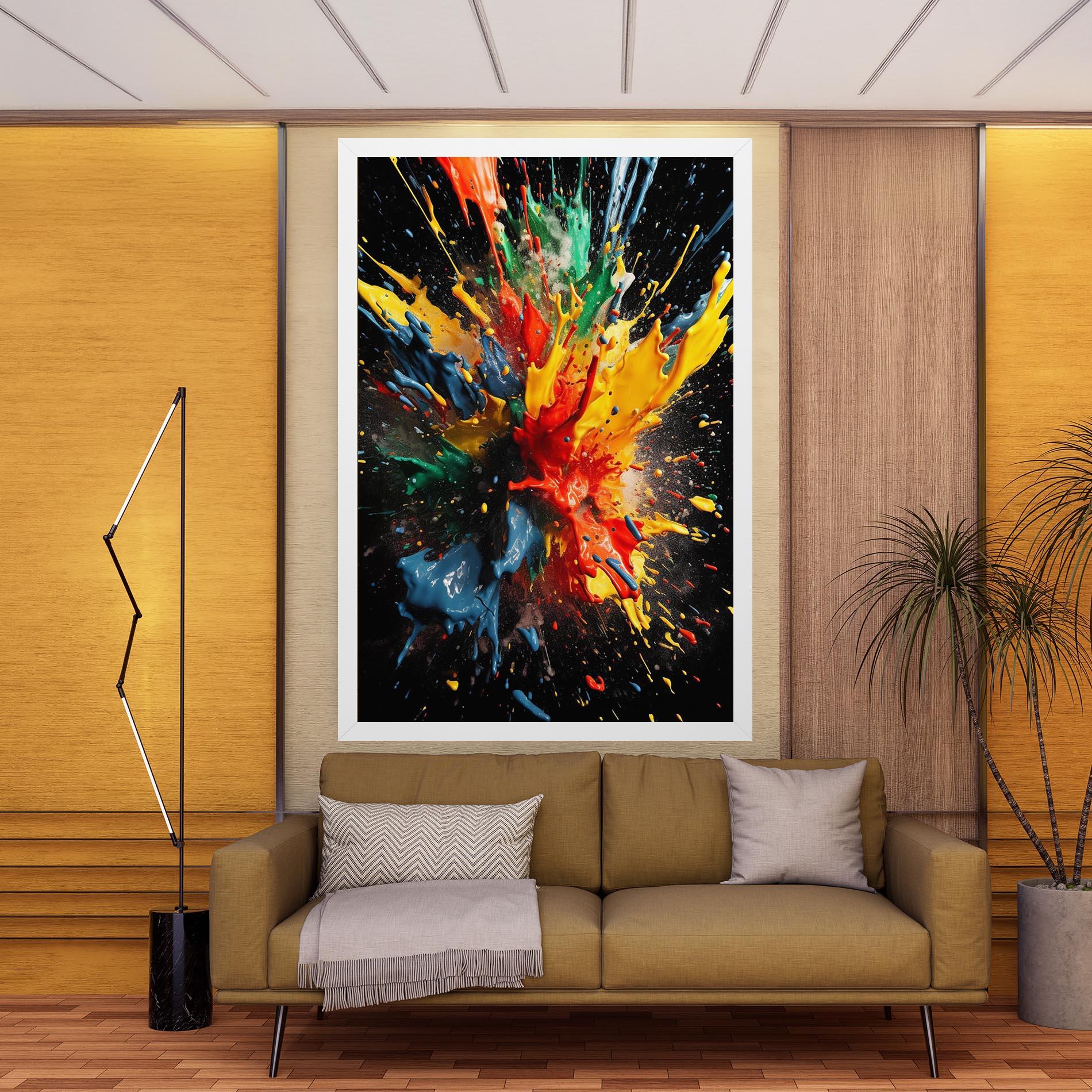 Tablou Canvas Floating Color Splash mockup 9